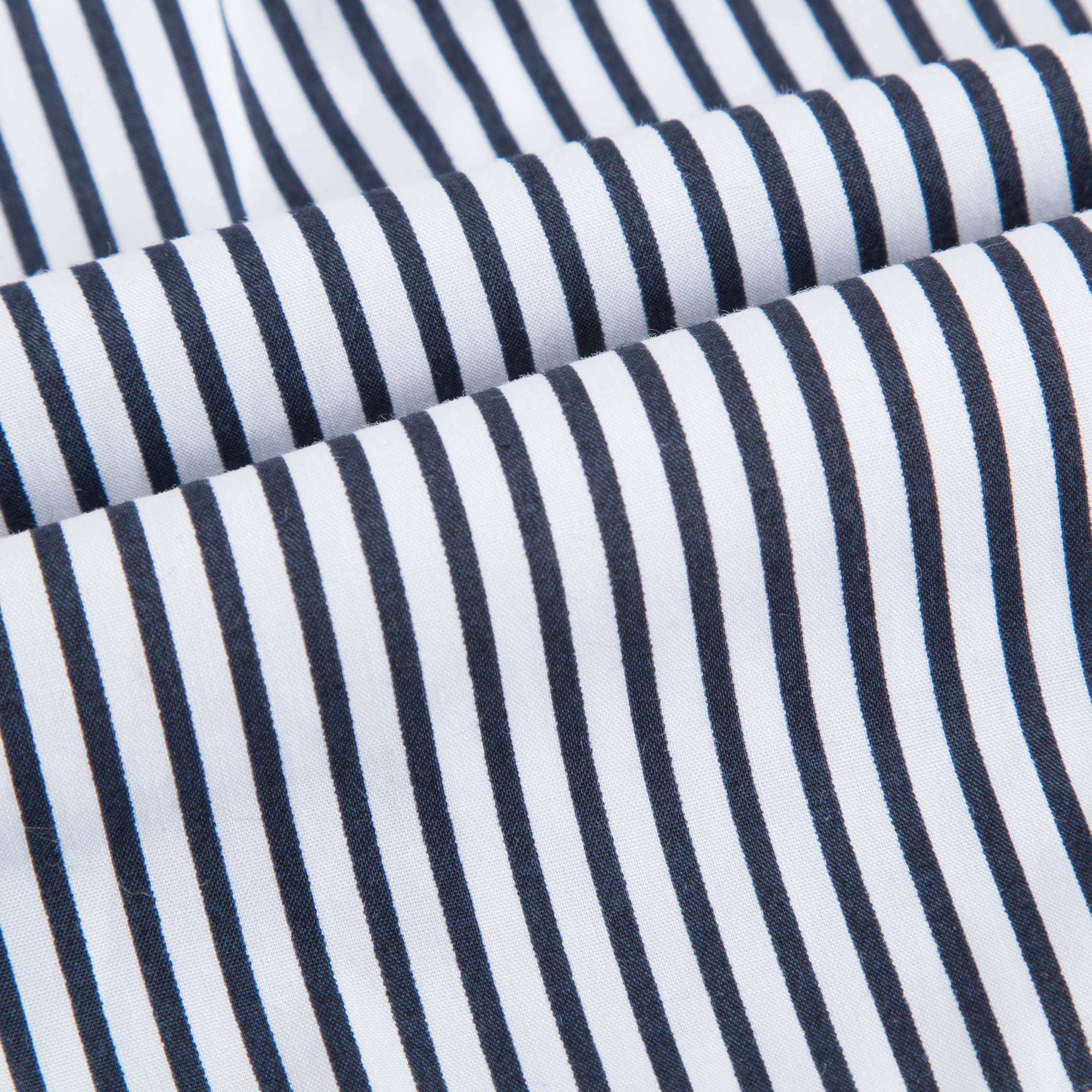 Girls Blue & White Striped Cotton Shorts