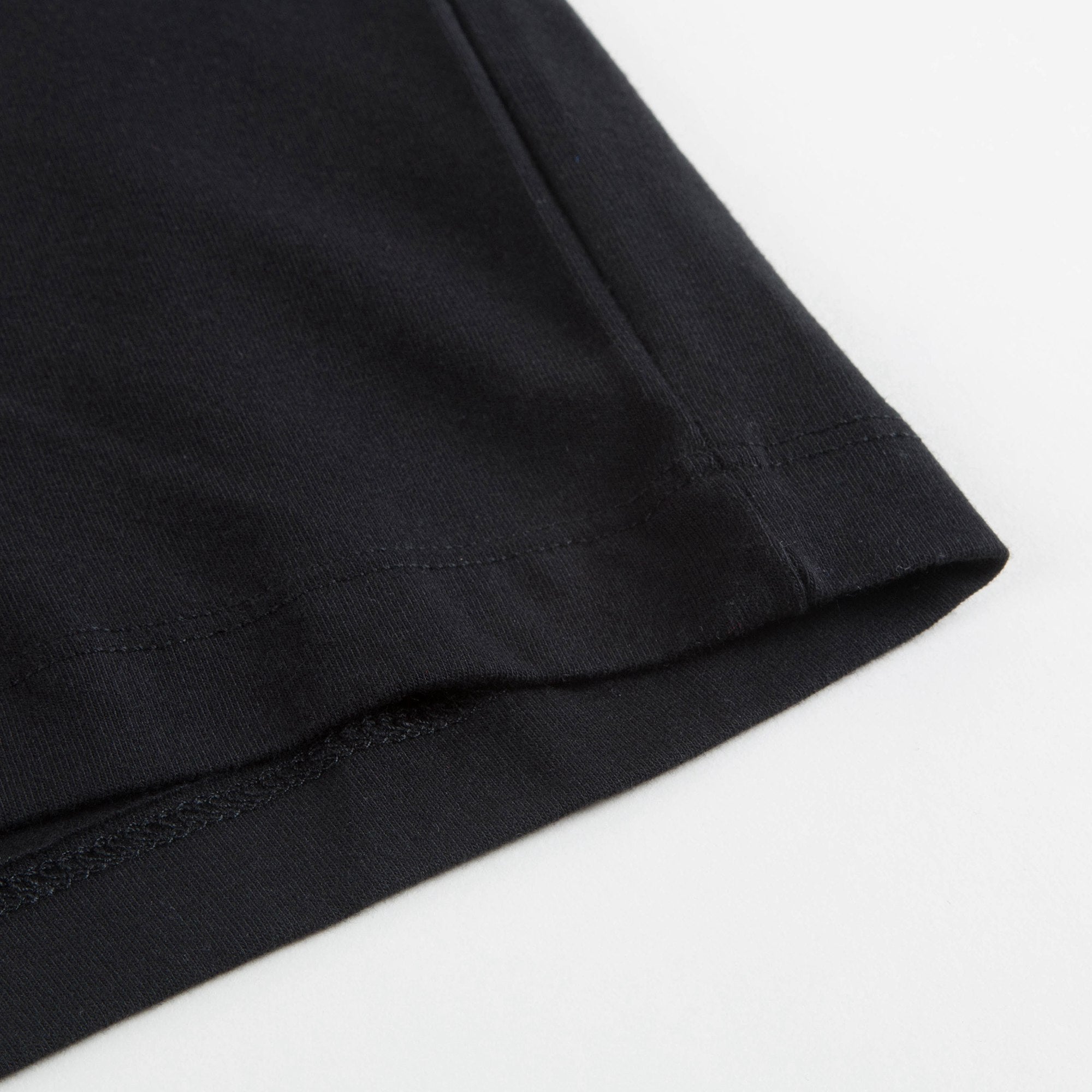 Girls Black Logo Cotton T-shirt