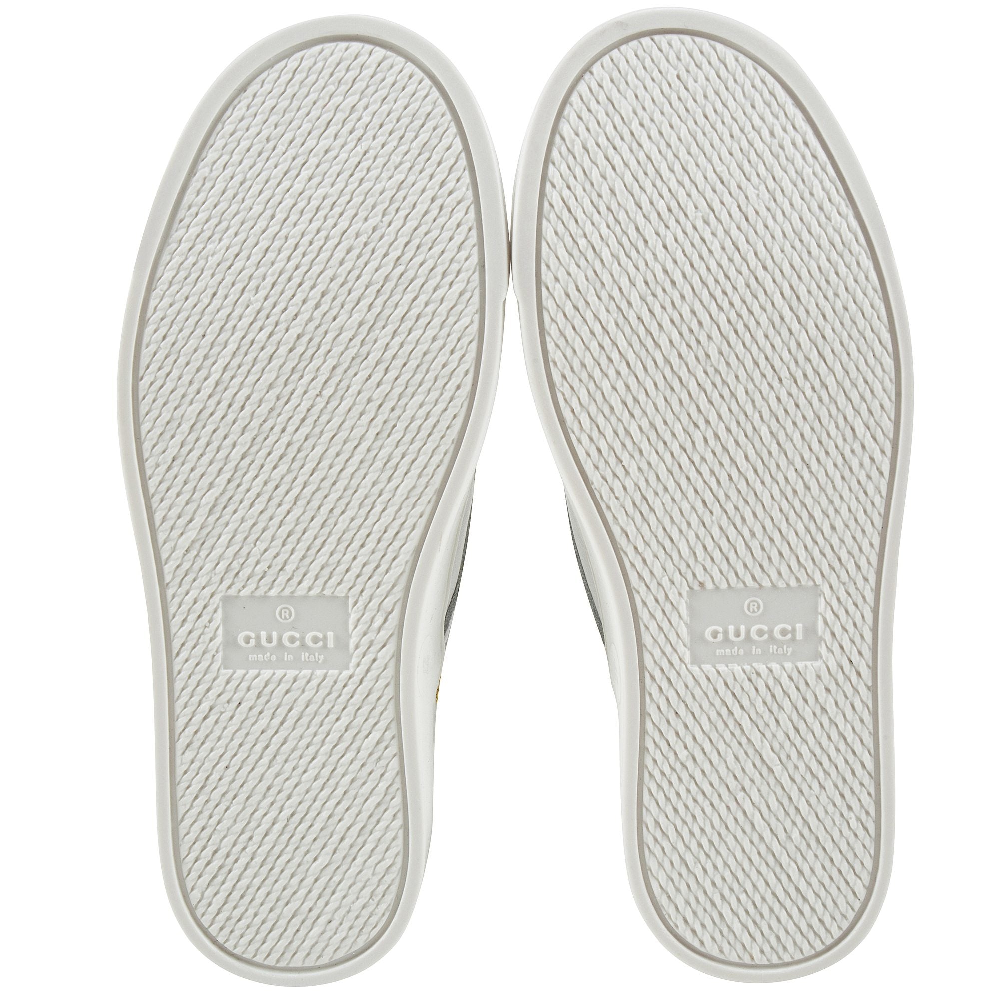Girls White Bees Embroidered Shoes