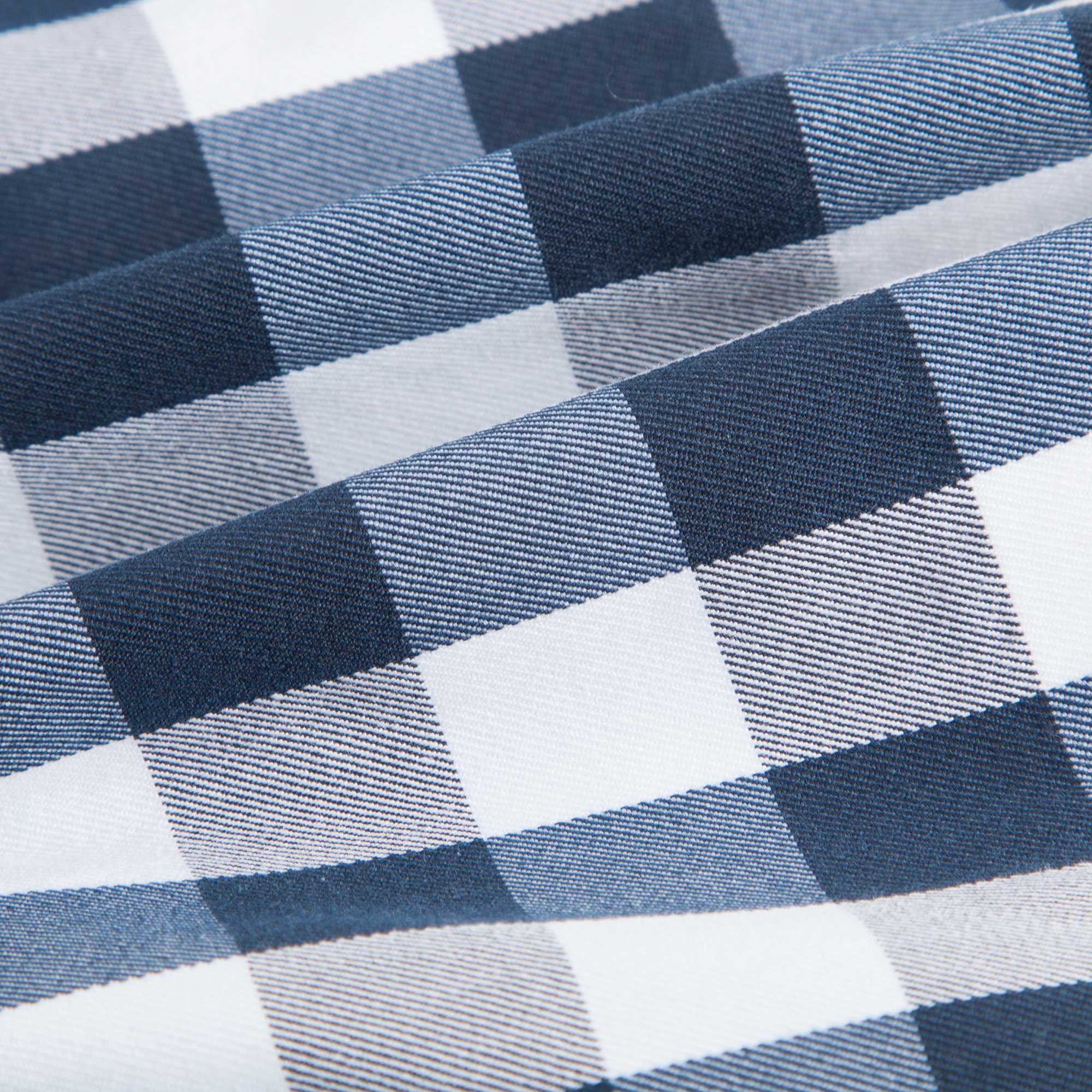 Baby Girls Dark Blue Check Dungarees With Bow