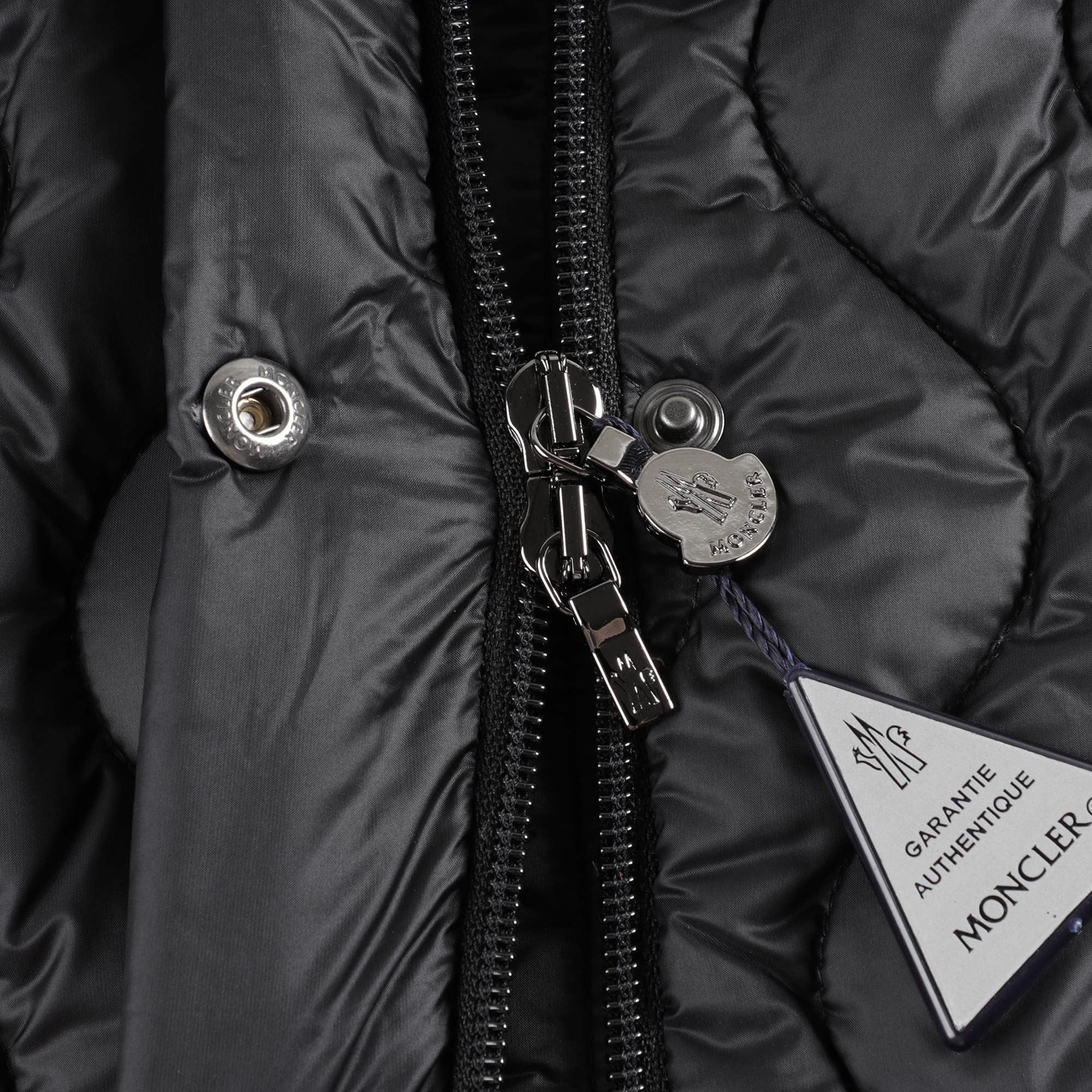Girls Black Pearl Long Parka