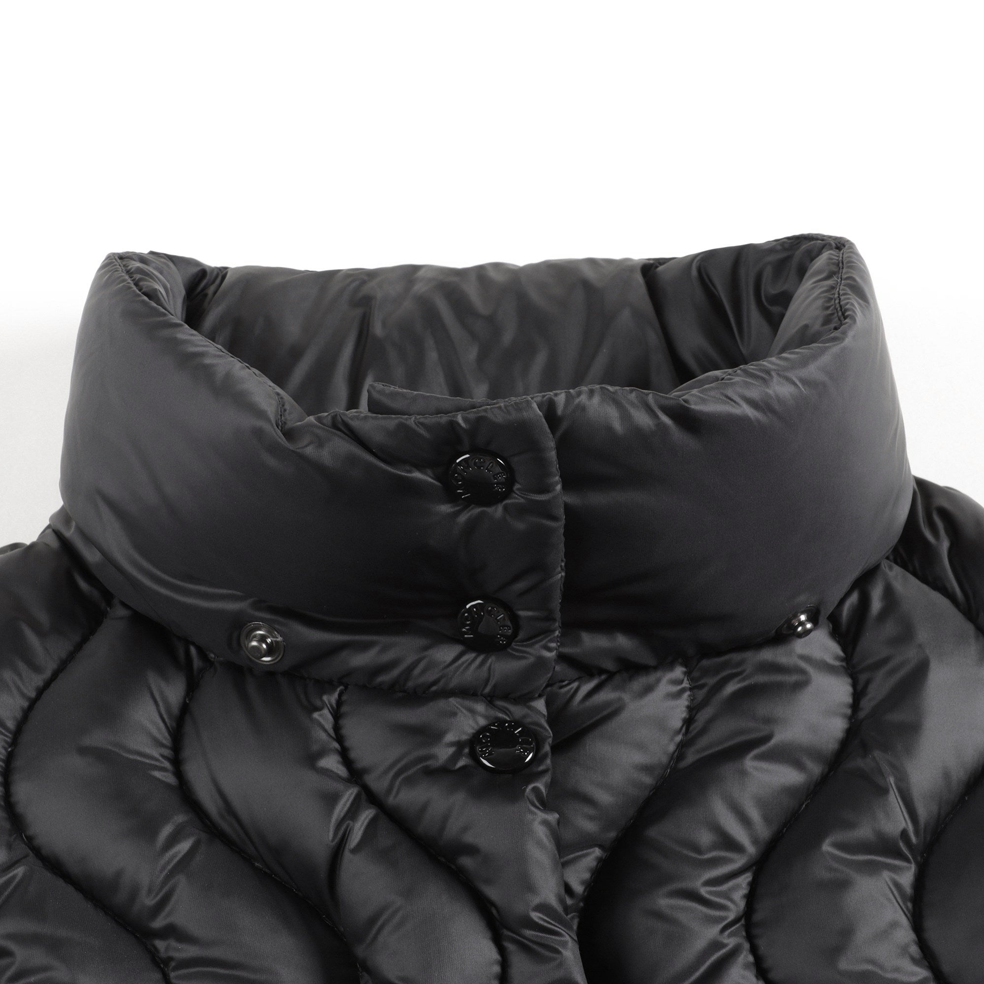 Girls Black Pearl Long Parka
