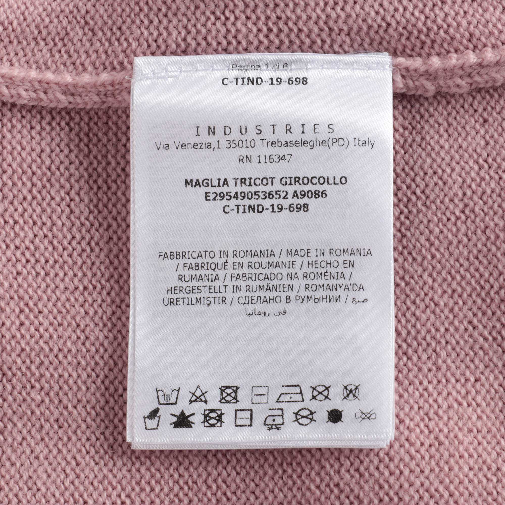 Girls Pink Heart Wool Sweater