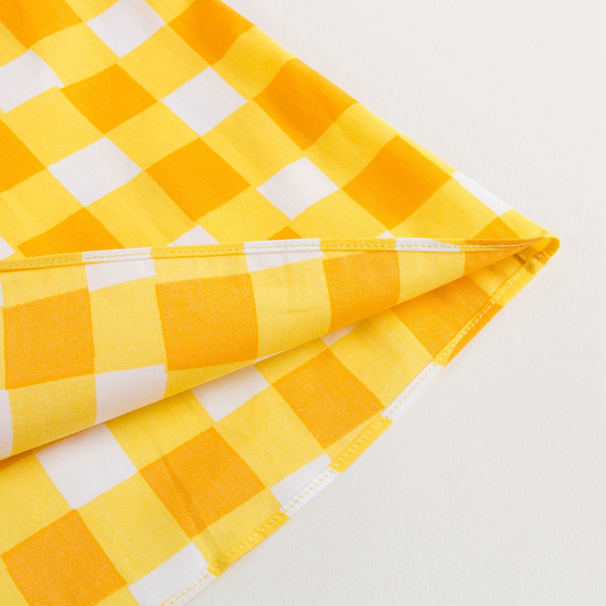 Girls Yellow Checked Dress