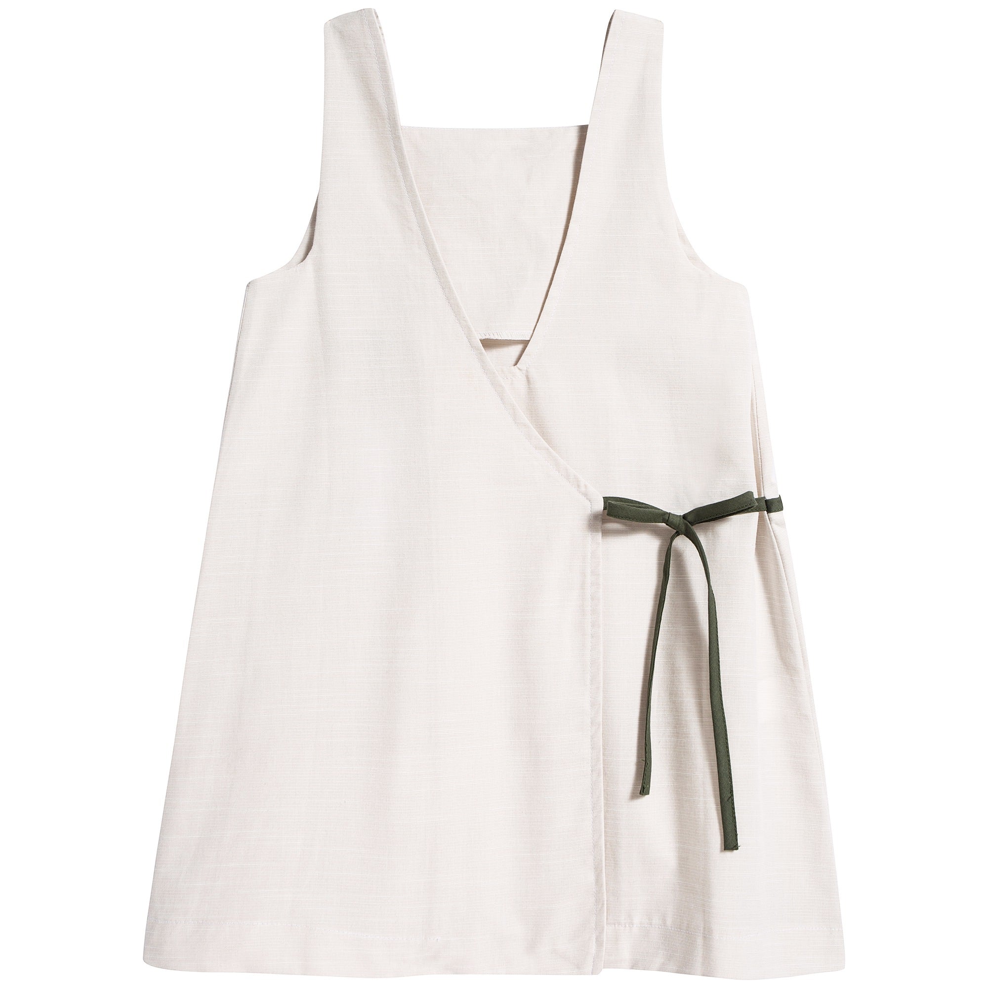 Girls Sand & Green Dress