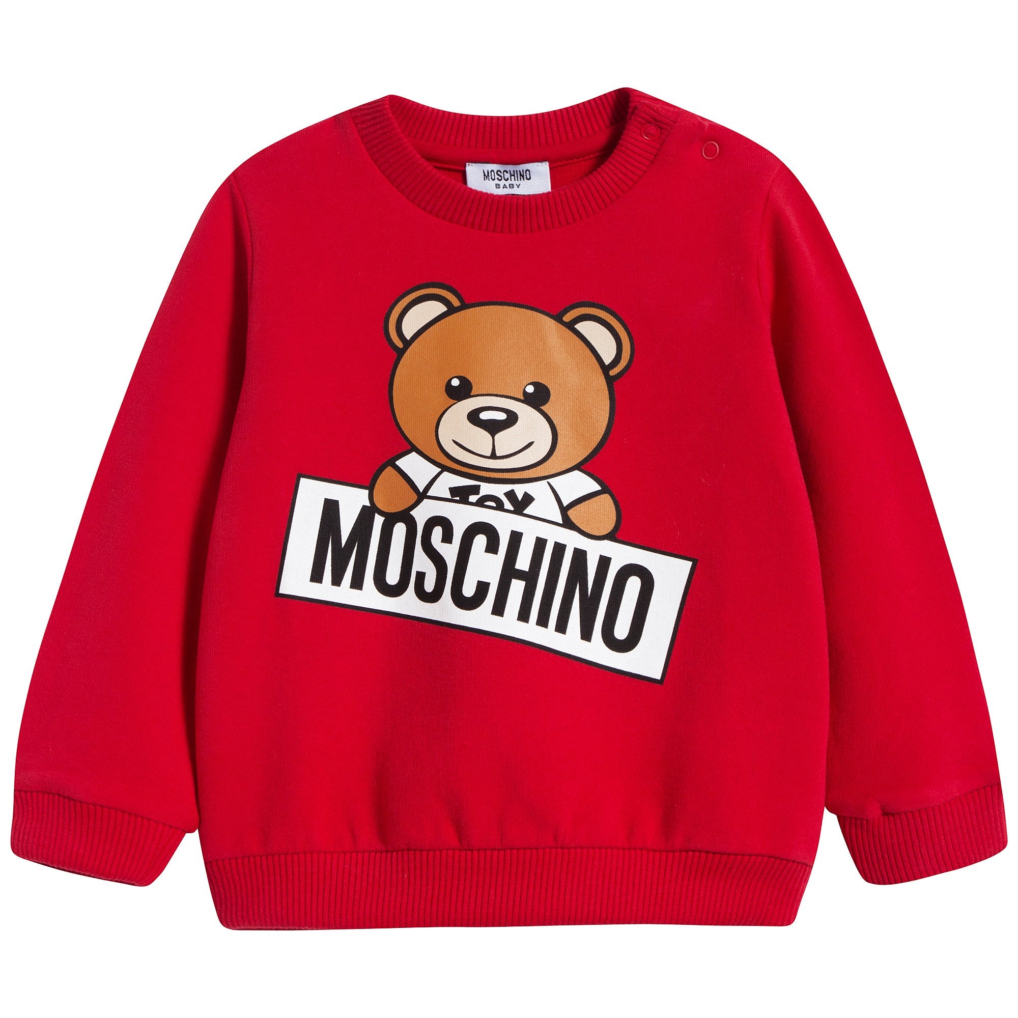Baby Poppy Red Cotton Sweatshirt