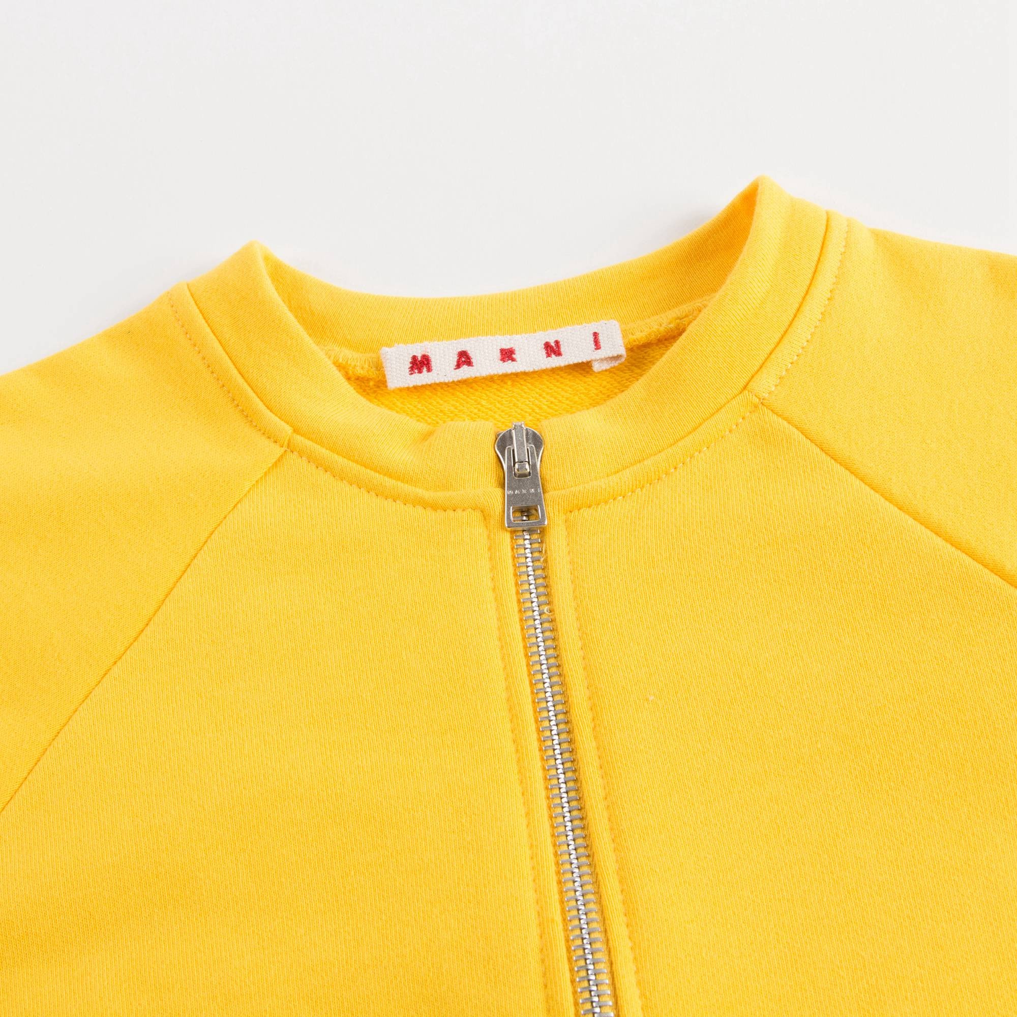 Girls Yellow Cotton Jacket