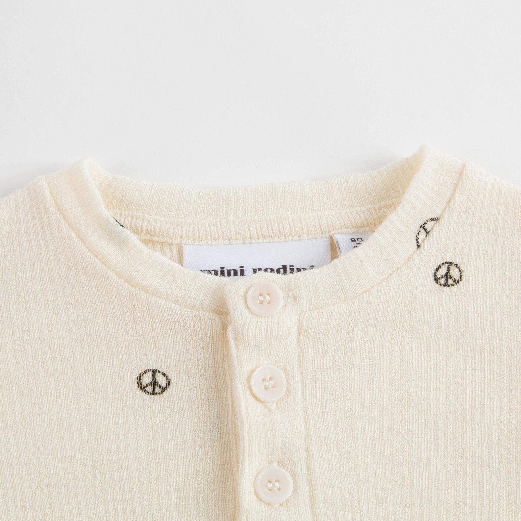 Girls Off White Organic Cotton Top