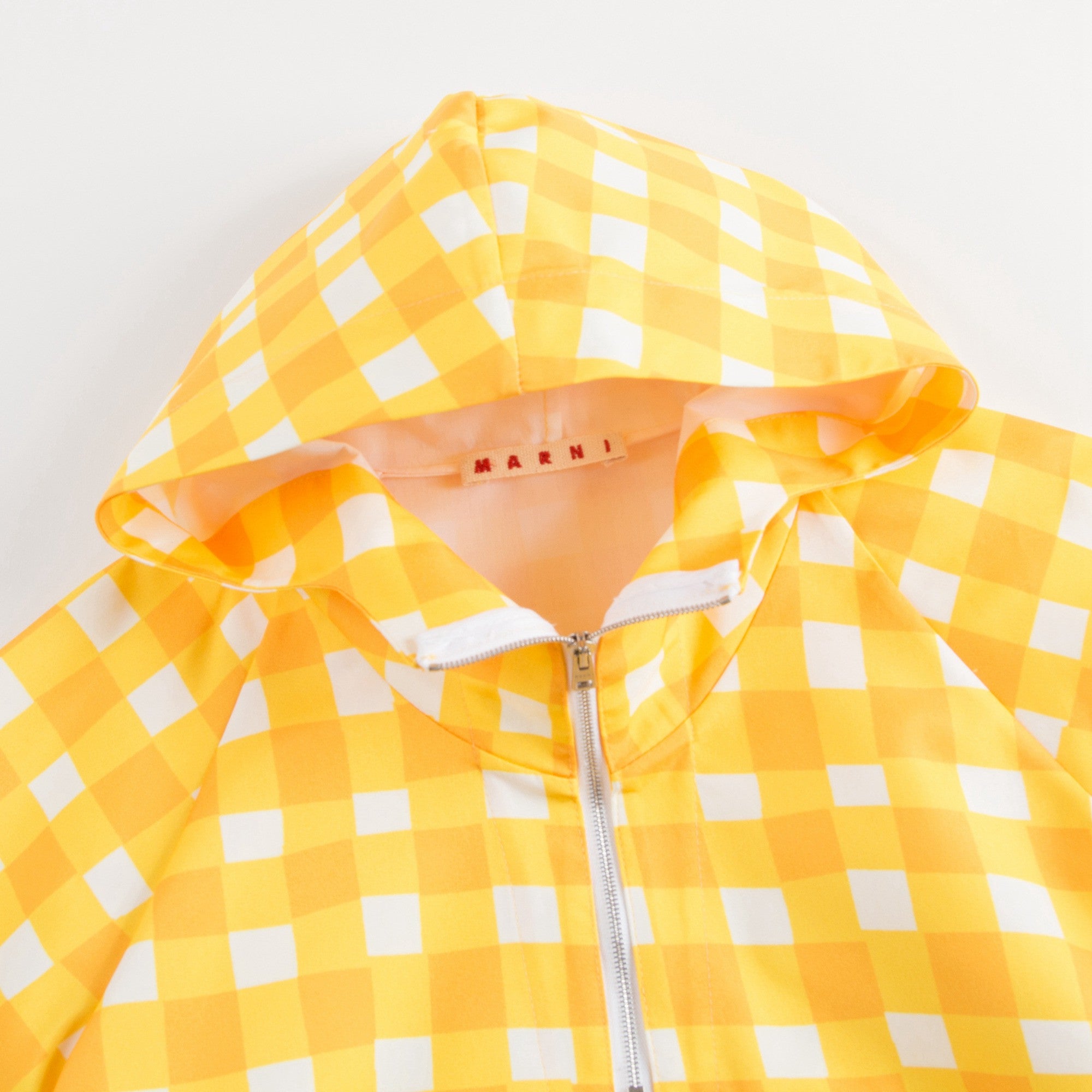Girls Yellow Checked Jacket