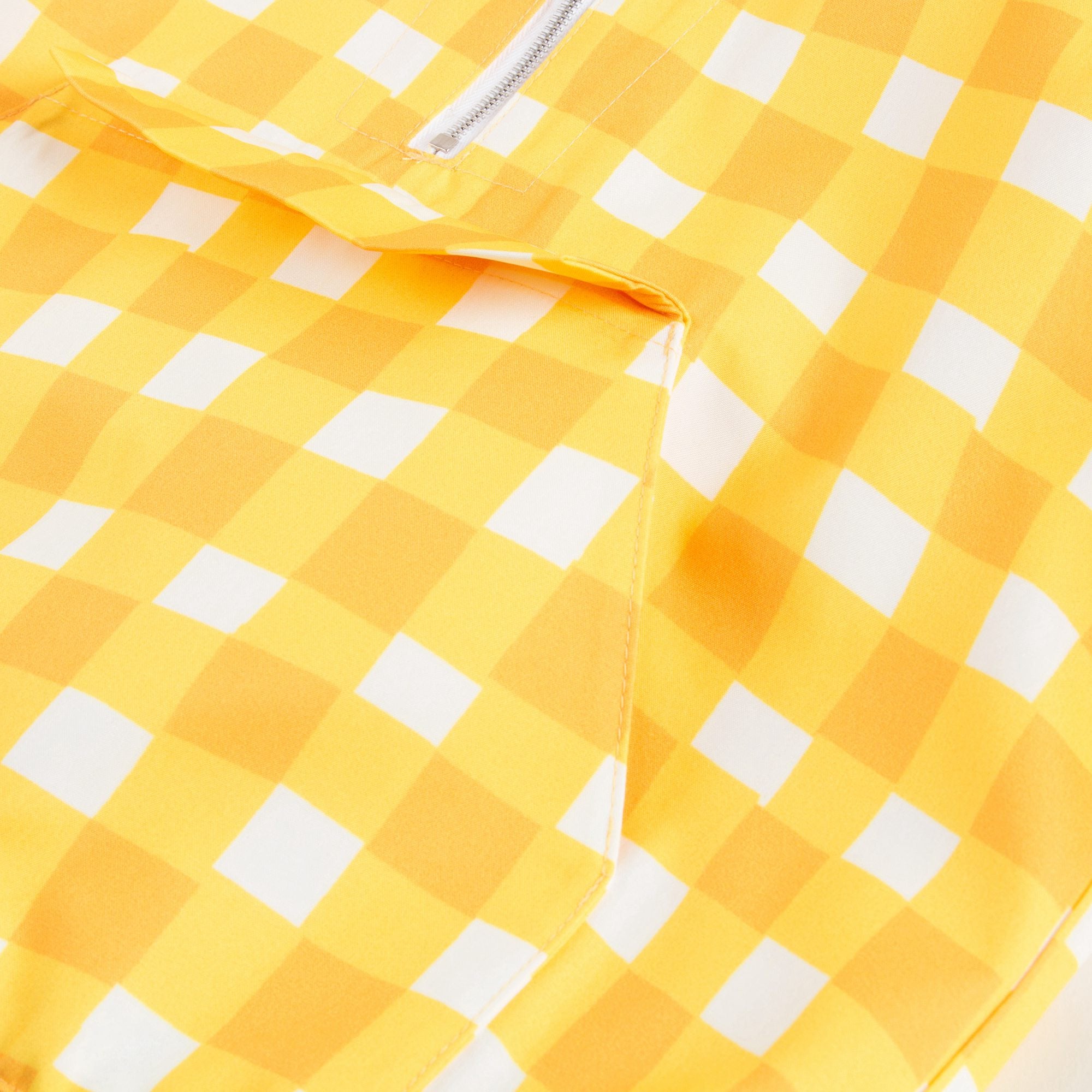 Girls Yellow Checked Jacket