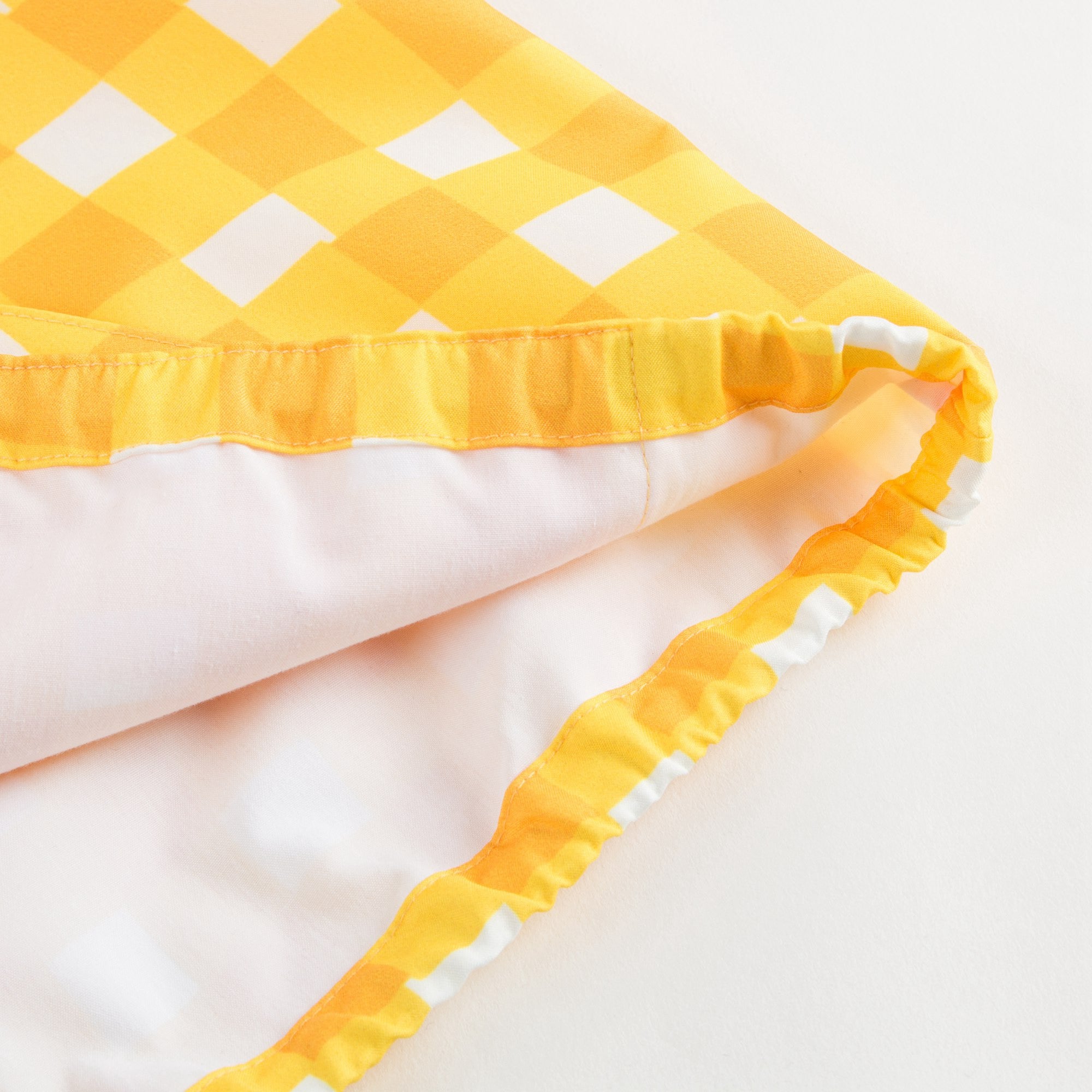 Girls Yellow Checked Jacket