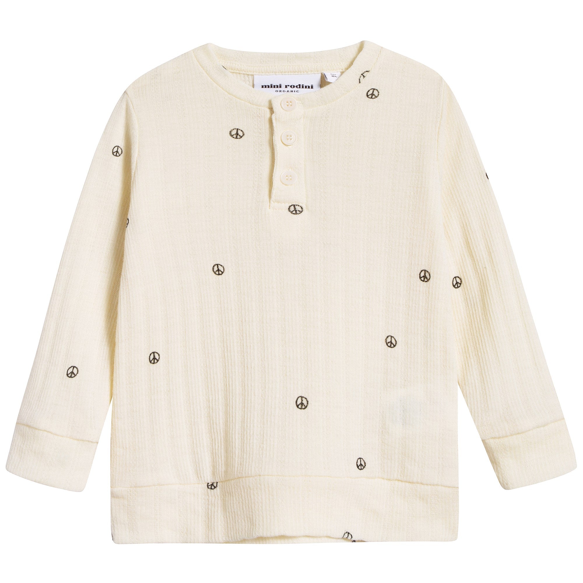 Girls Off White Organic Cotton Top