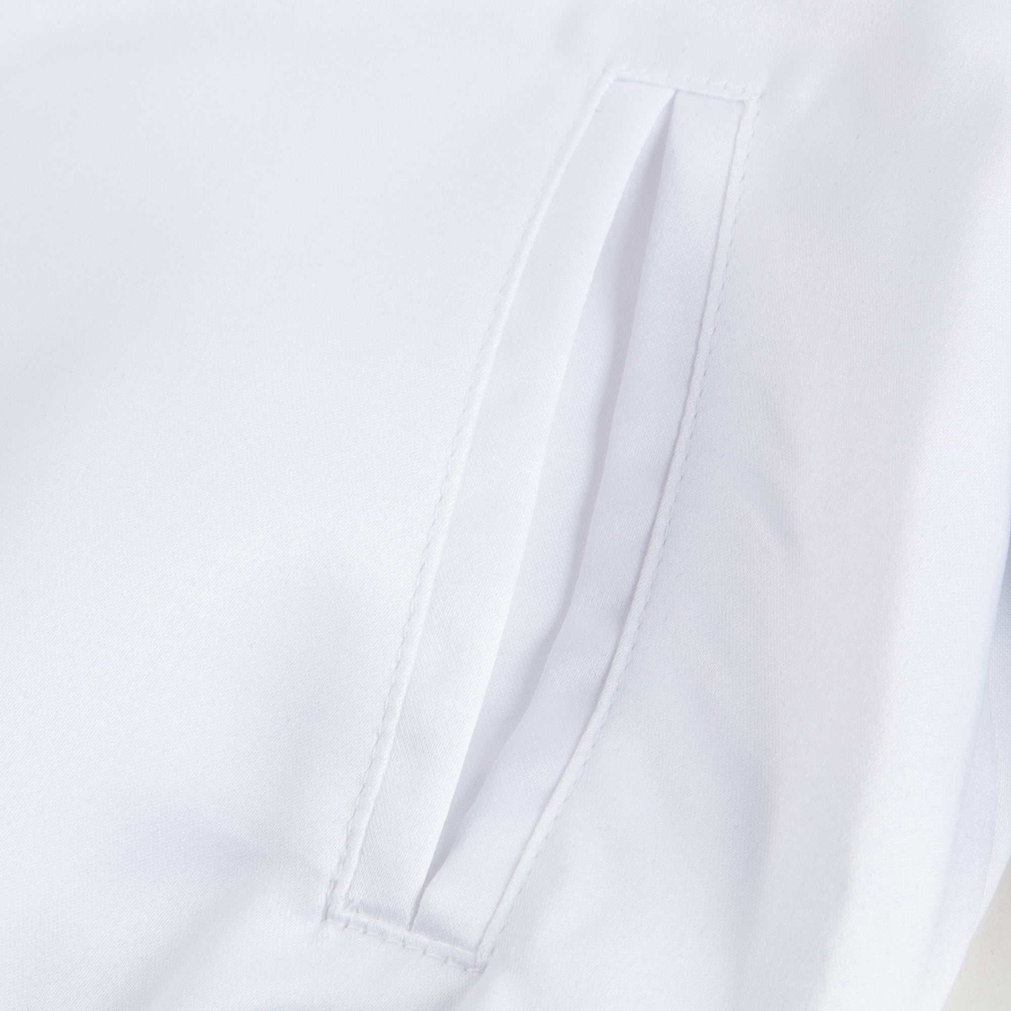 Girls White & Black Logo Jacket