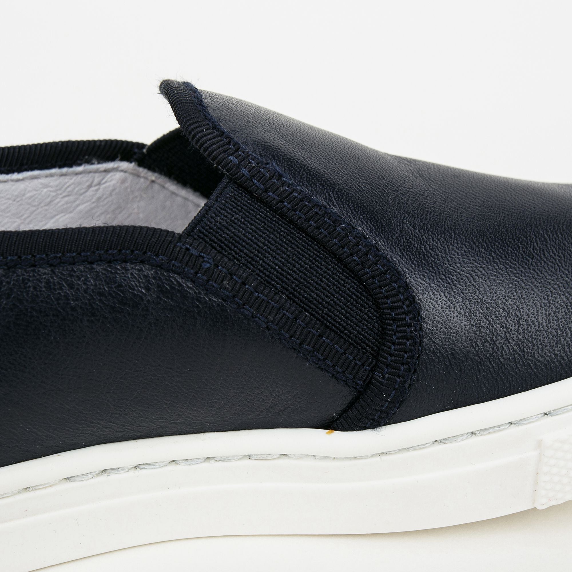 Girls Navy Blue Lather Shoes