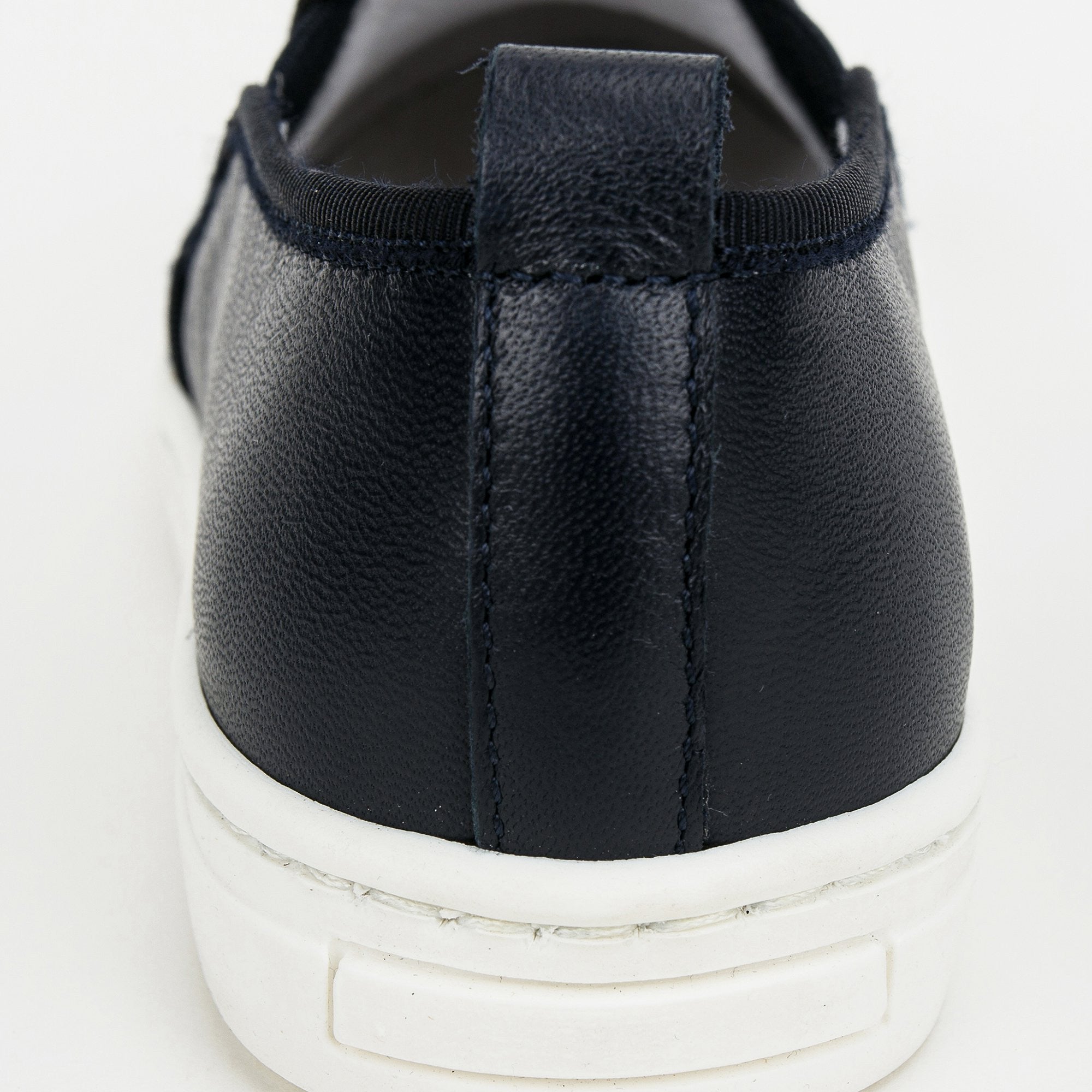 Girls Navy Blue Lather Shoes