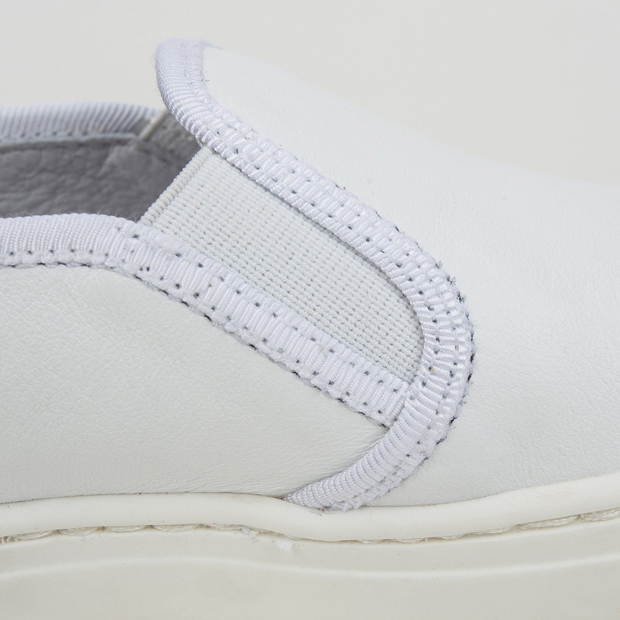 Girls White Lather Shoes