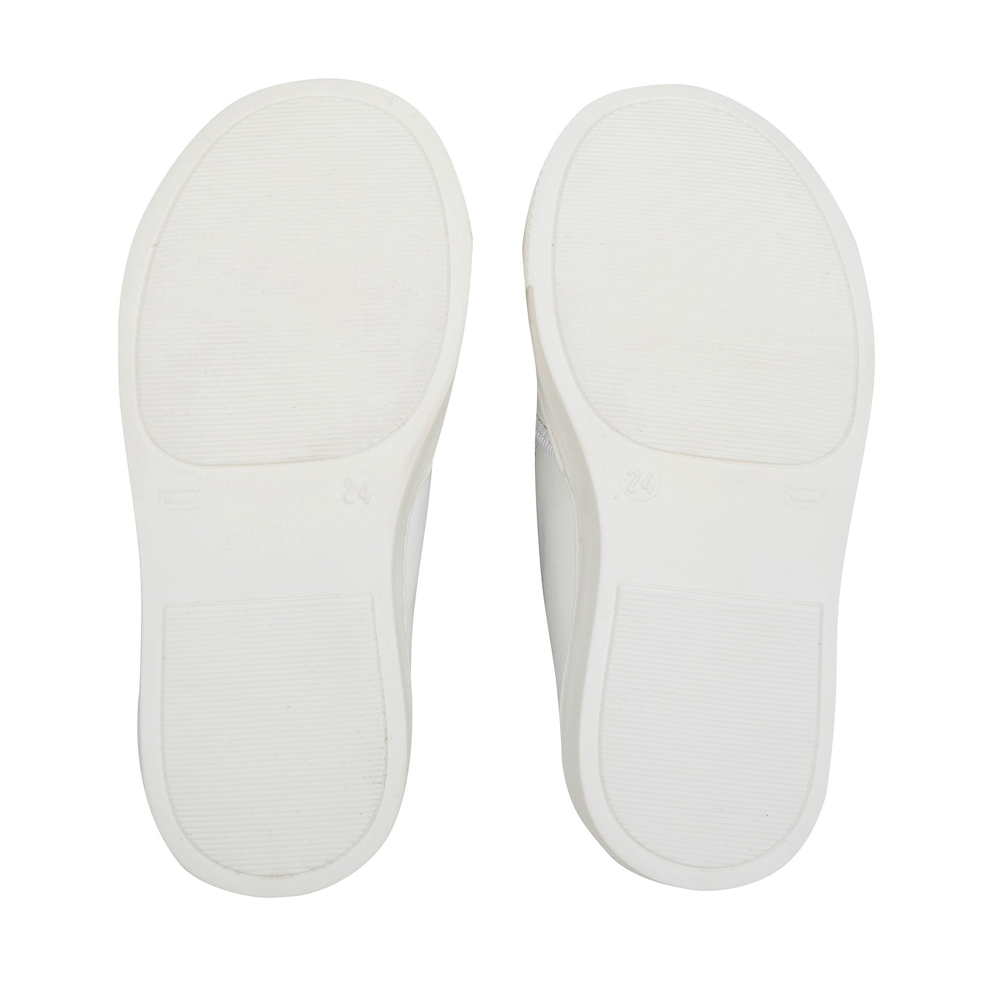 Girls White Lather Shoes