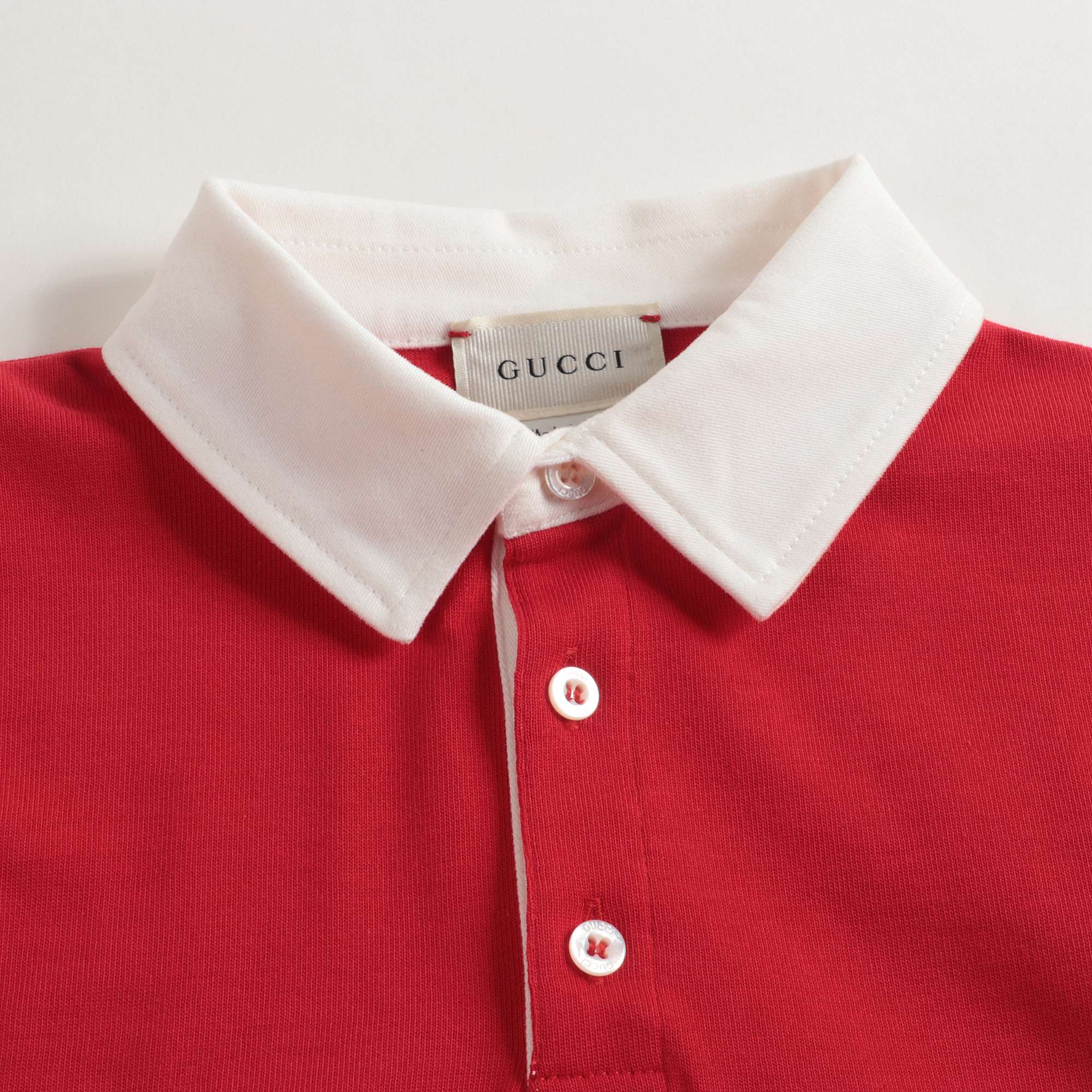Boys Red Logo Cotton Top