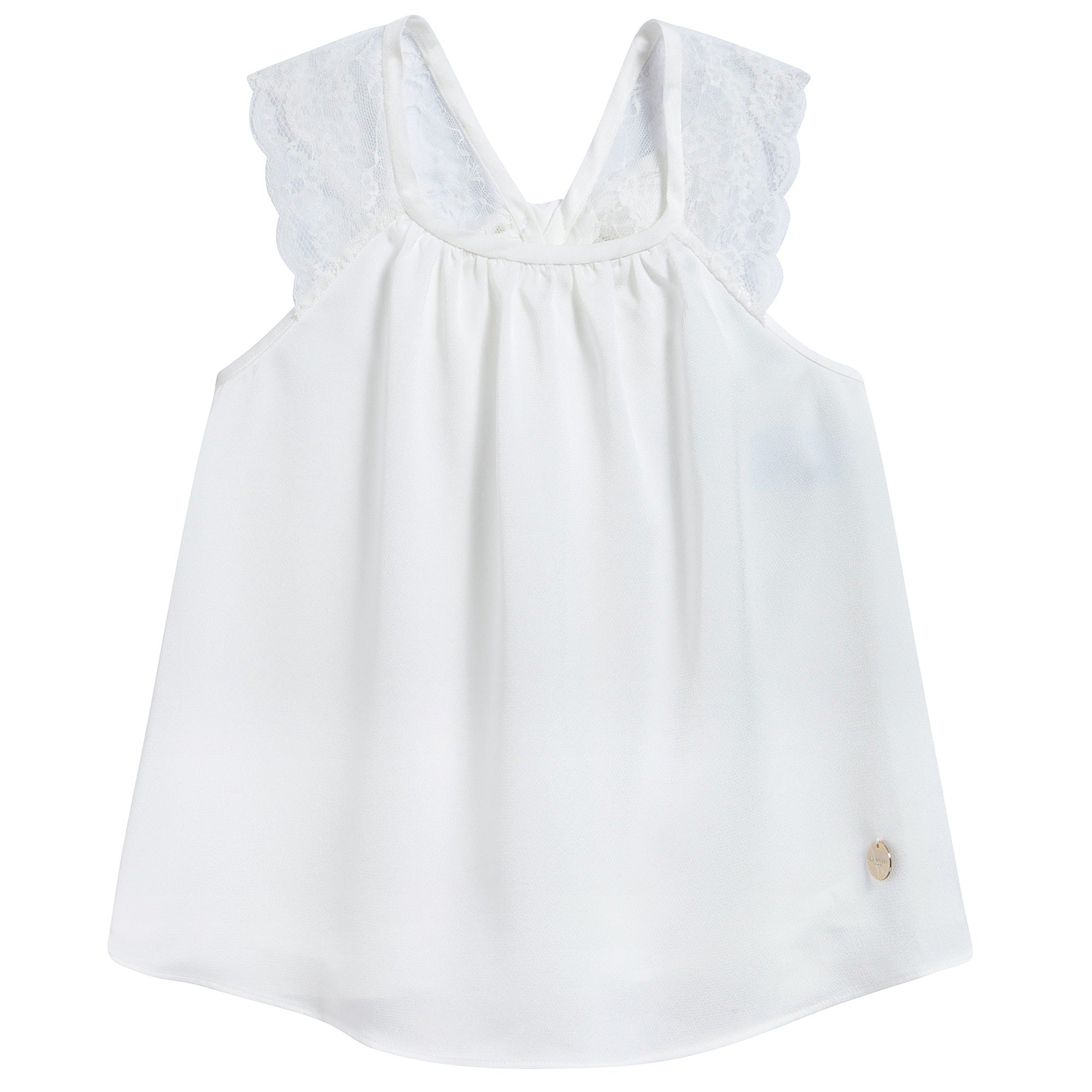 Girls White Tank Tops