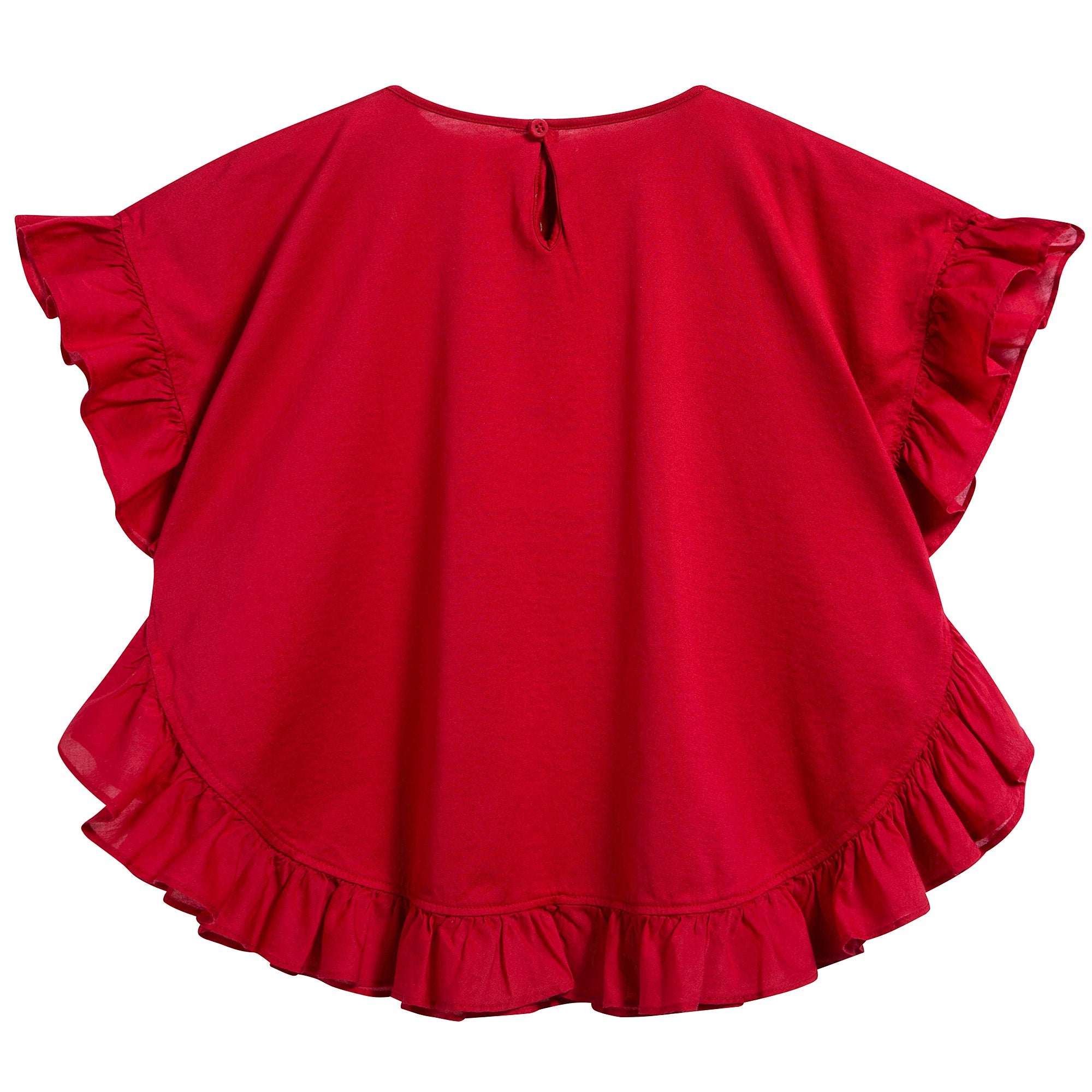 Girls Cherry Cotton Top