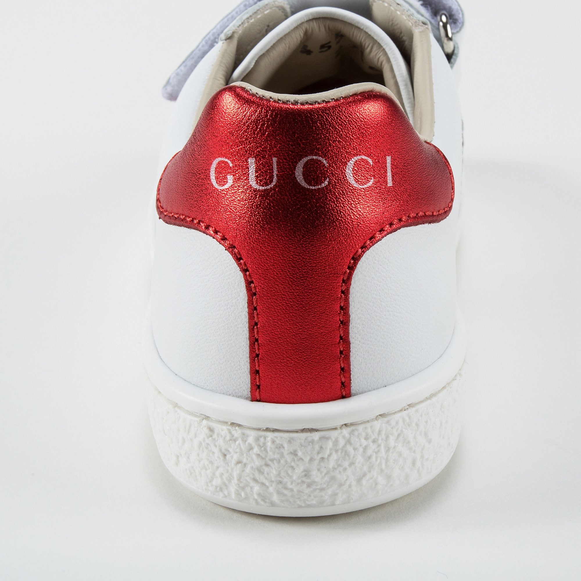 White Velcro Leather Board Shoes