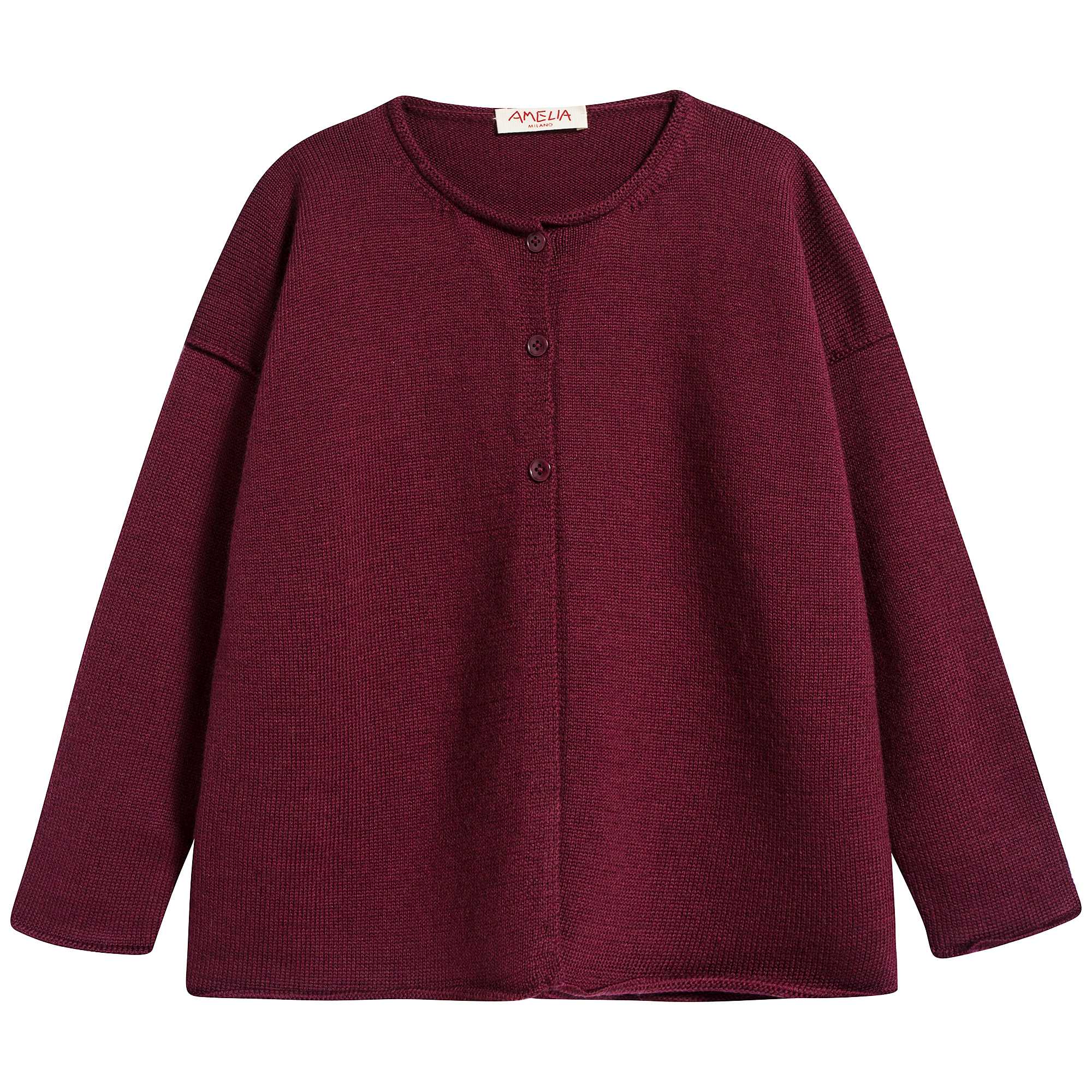 Girls Red Wine Cardigan