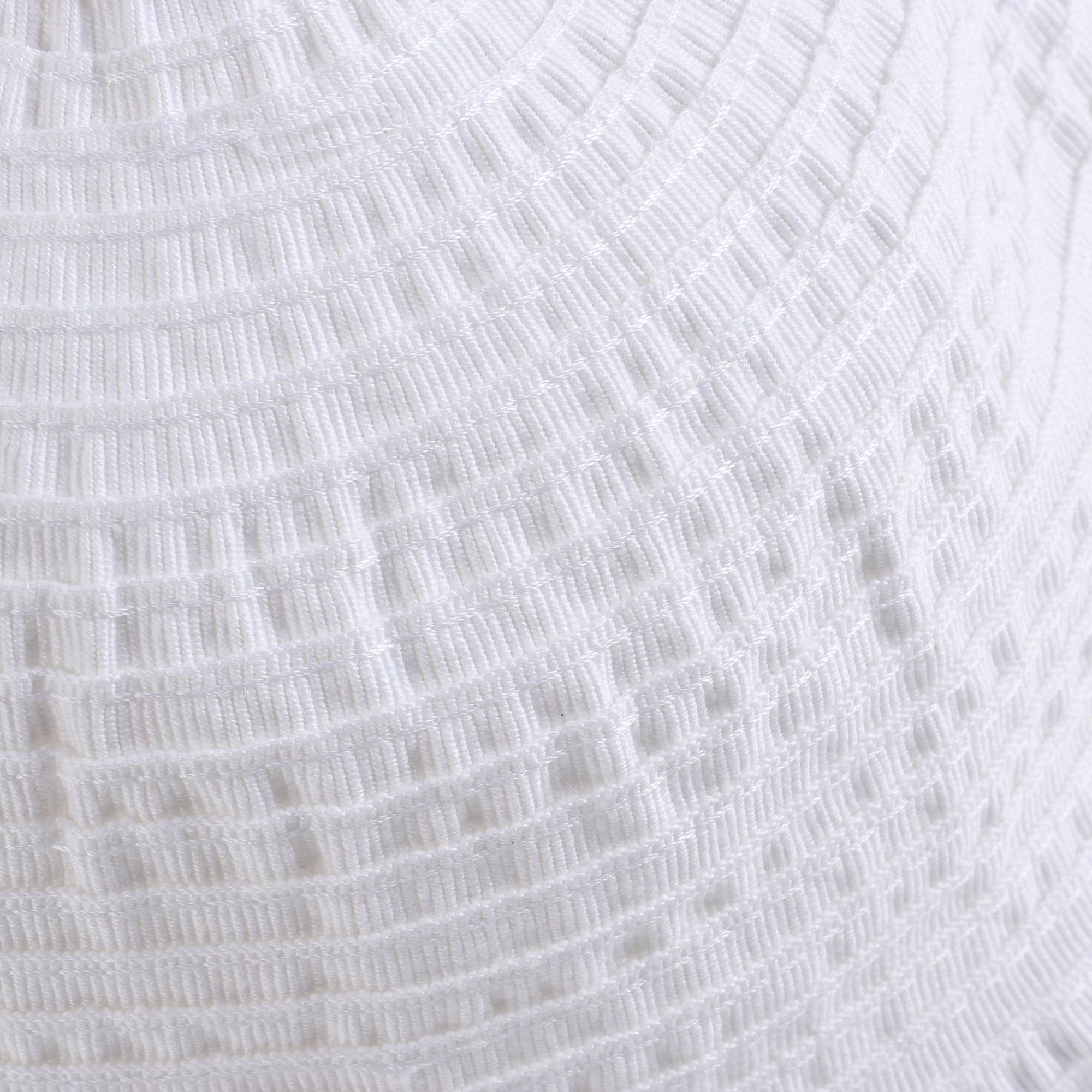 Girls White Cotton Hat