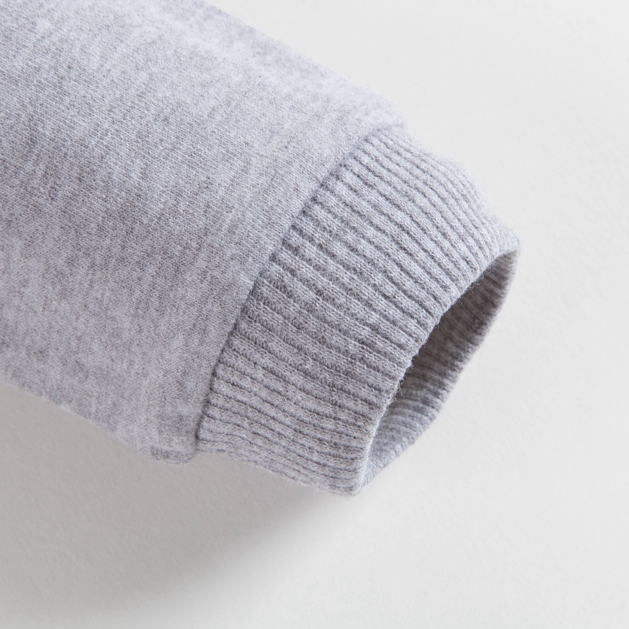Baby Melange Grey Cotton Sweatshirt