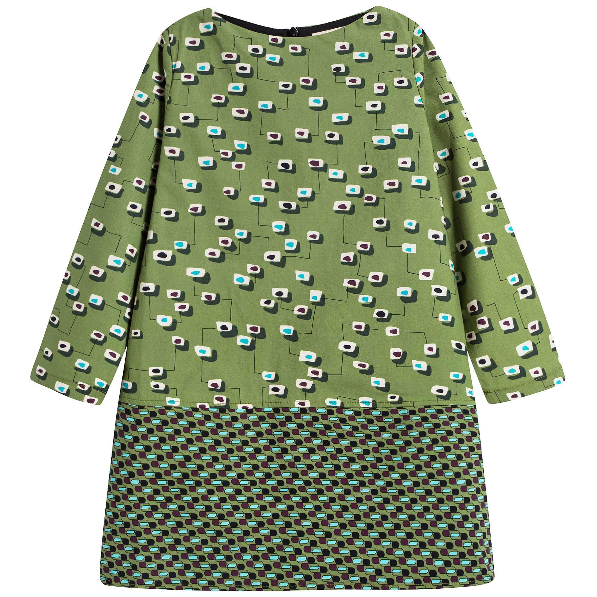 Girls Double Prints Dress