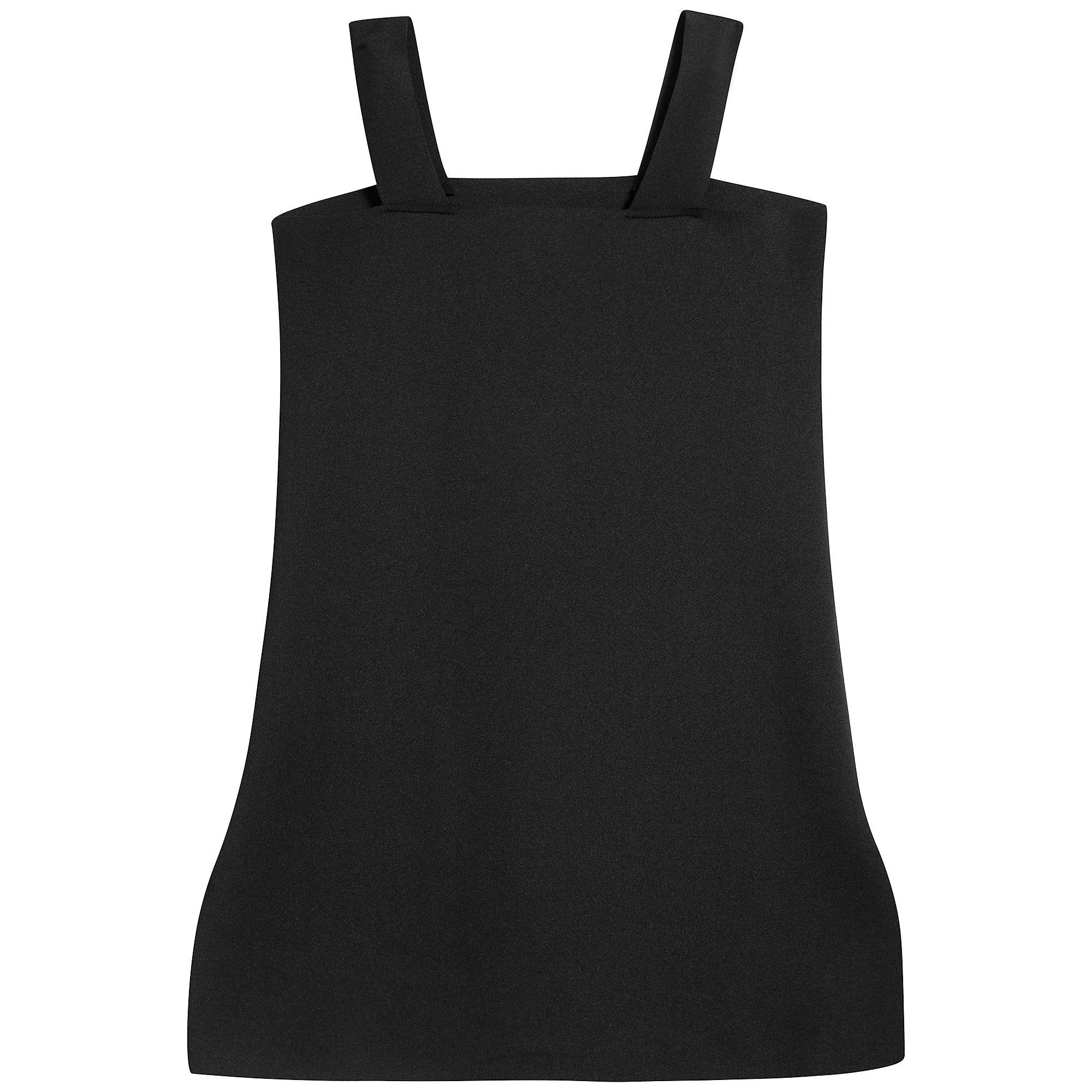 Girls Black Pinafore Dress