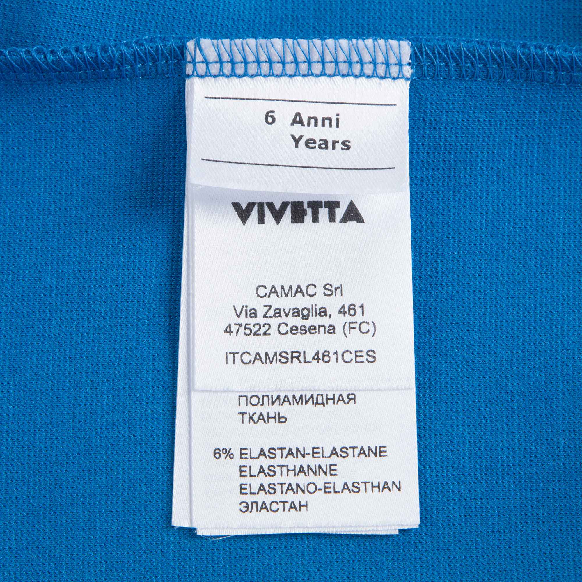 Girls Blue Bicolor Dress
