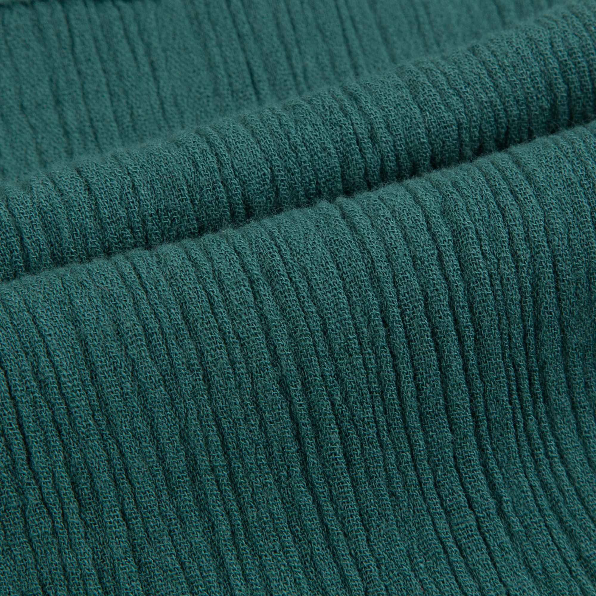 Girls & Boys Dark Green Cotton Woven Trousers