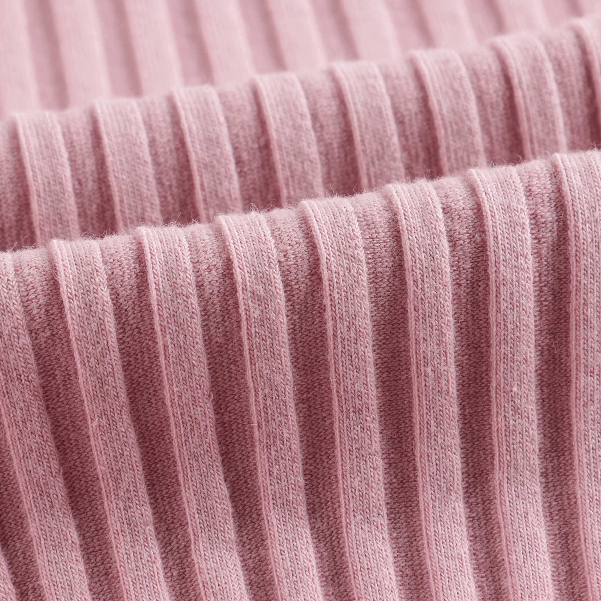 Girls Pink Cotton Turtleneck
