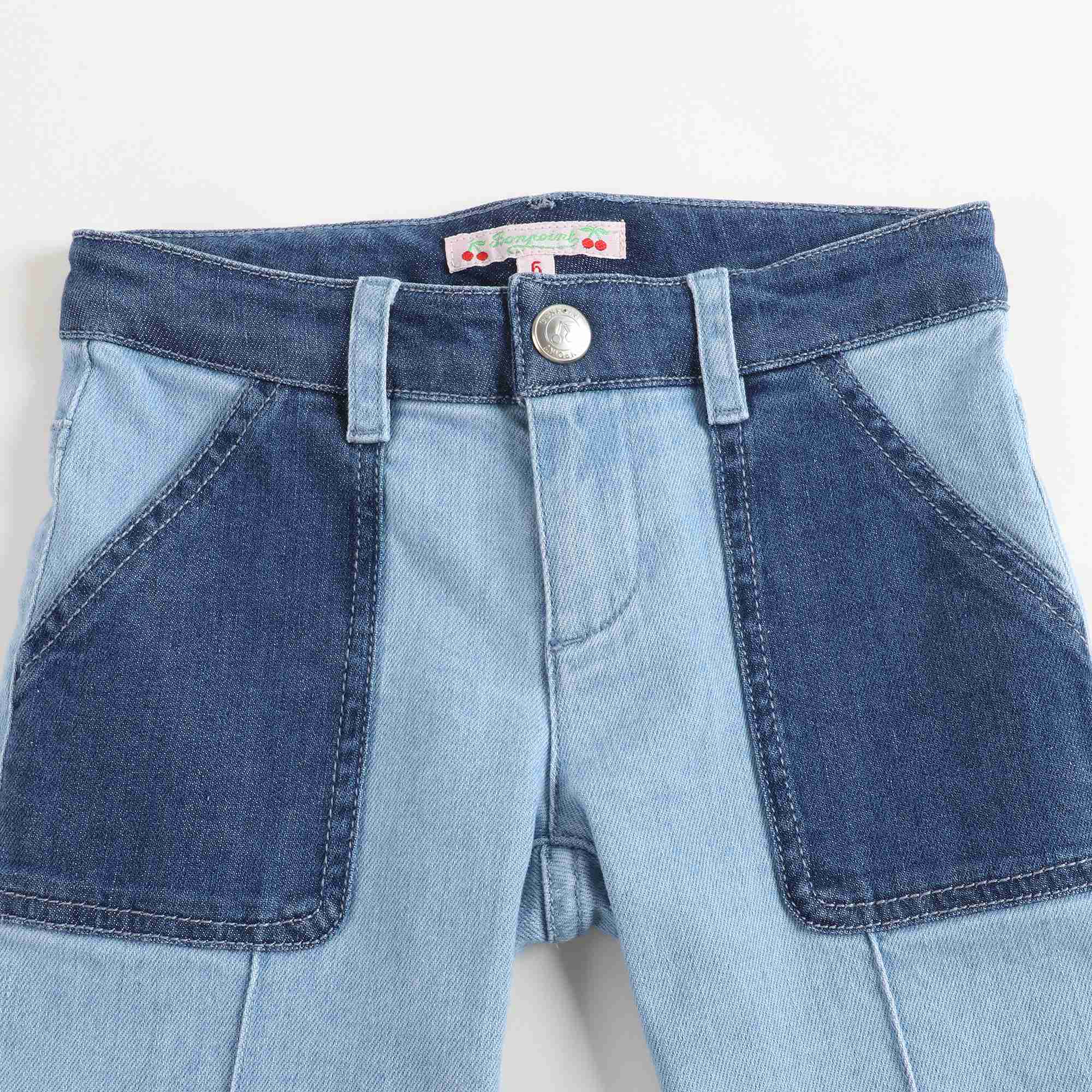 女童牛仔长裤