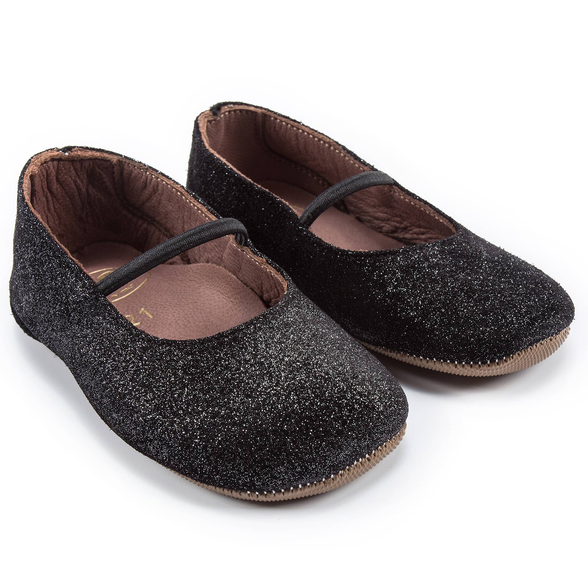 Girls Black "Spsg" Shoes