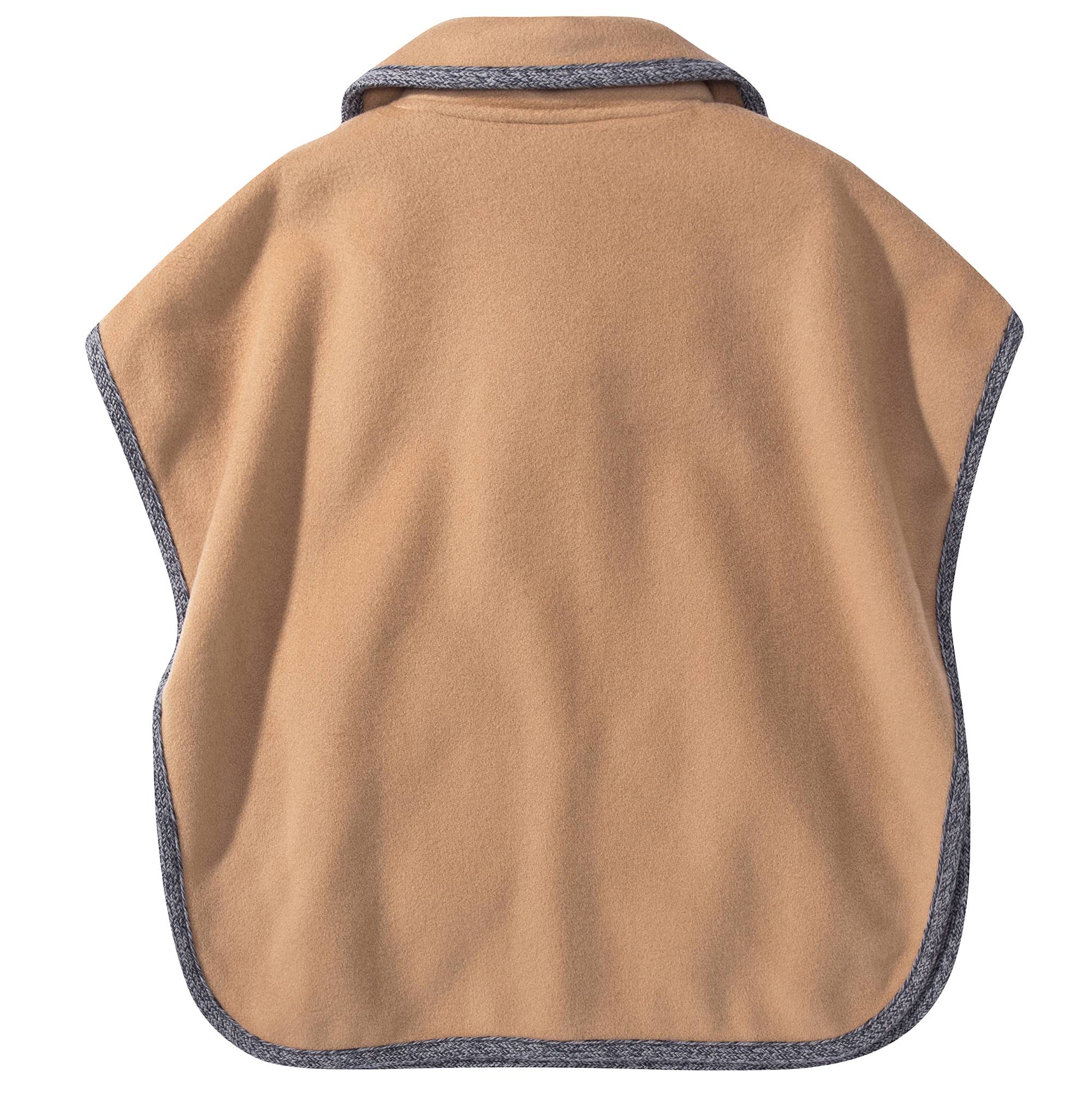 Girls Brown Wool Cape