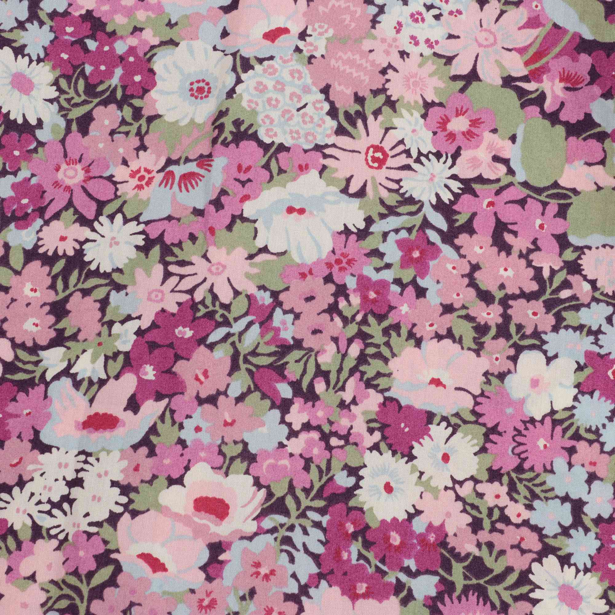 女童玫红色花朵衬衫