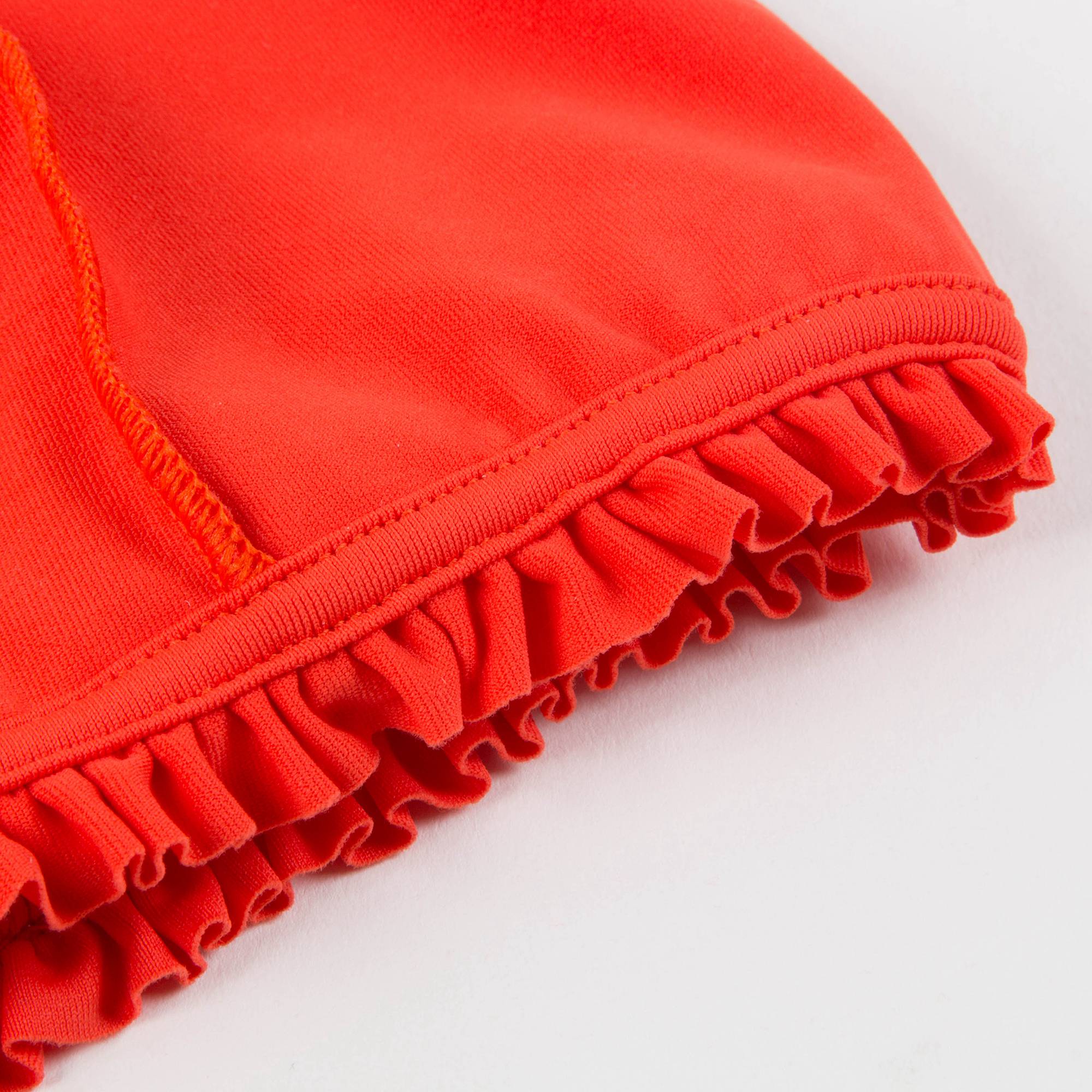 Girls Dark Orange Swim Cap