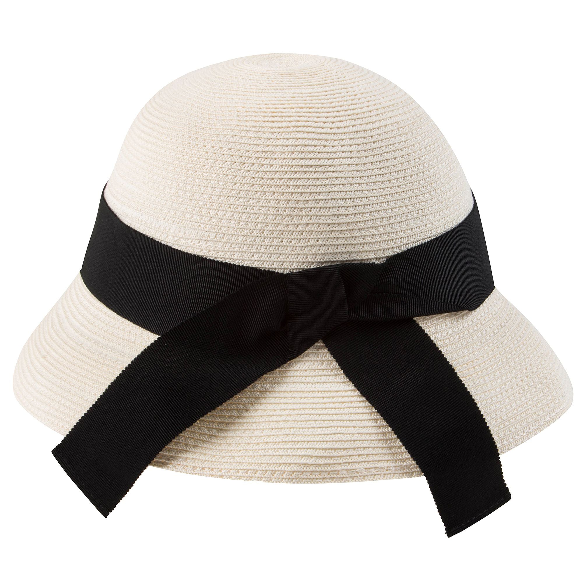 Girls White Woven Hat