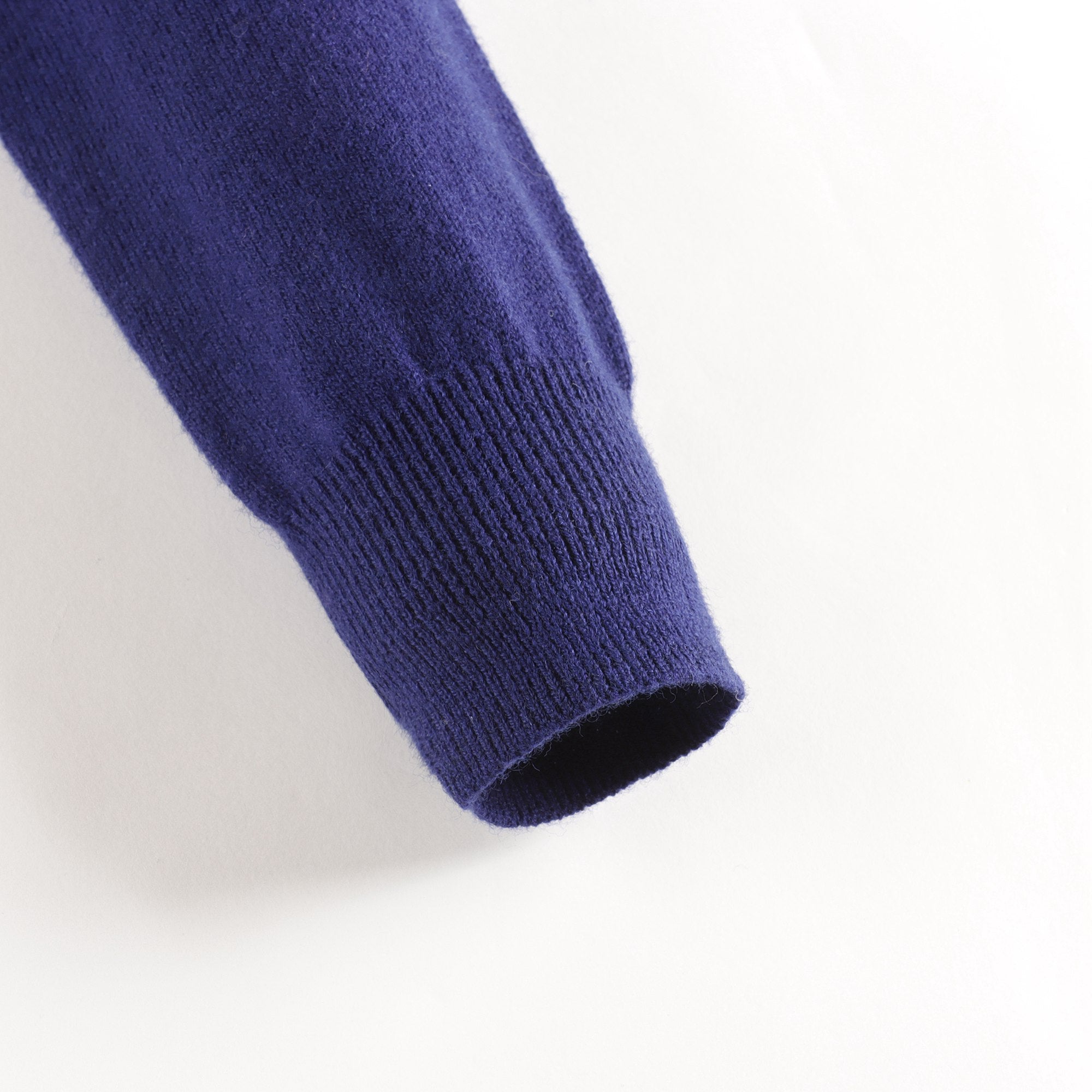 Girls Blue Logo Wool Cardigan