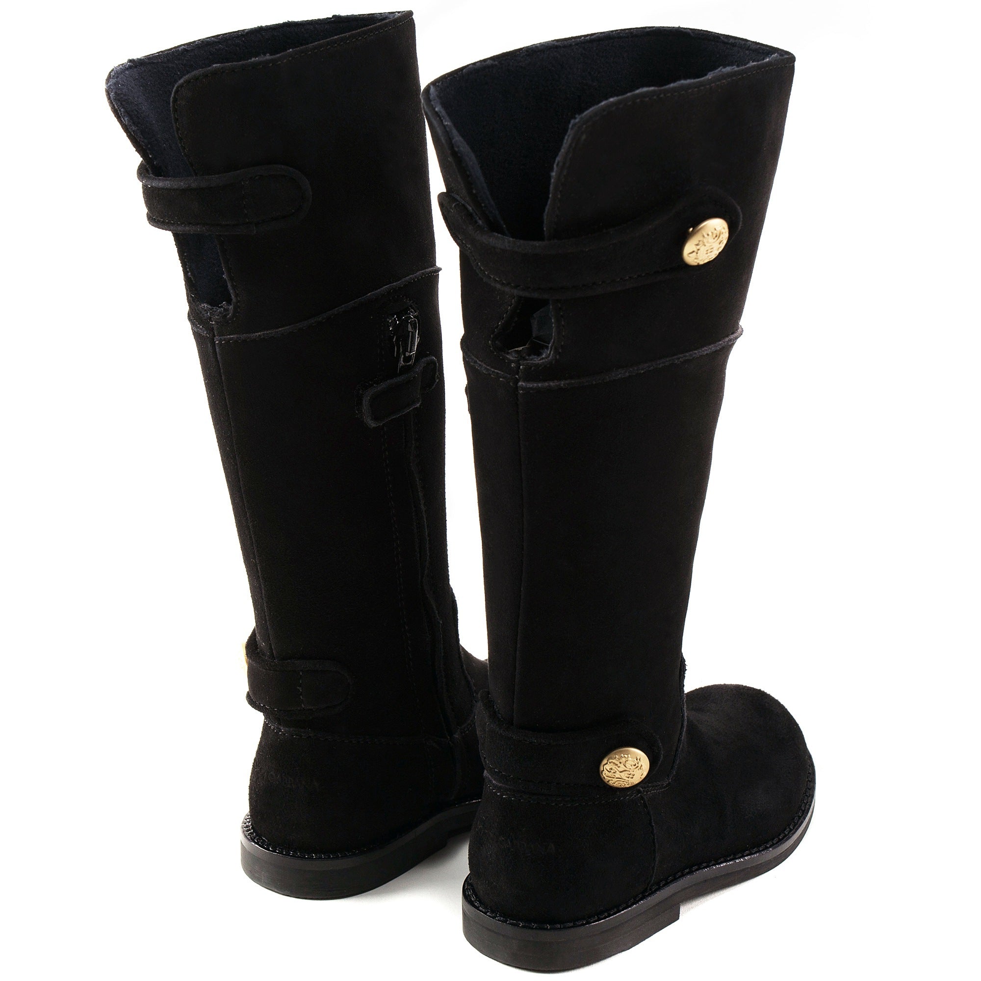 Girls Black  High-help Boots  Shoes