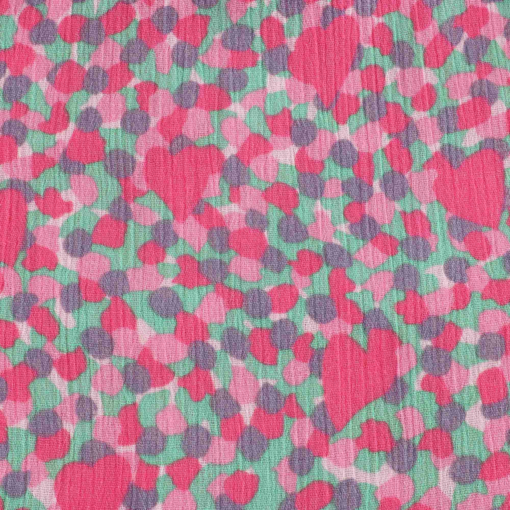 女童粉色碎花连衣裙