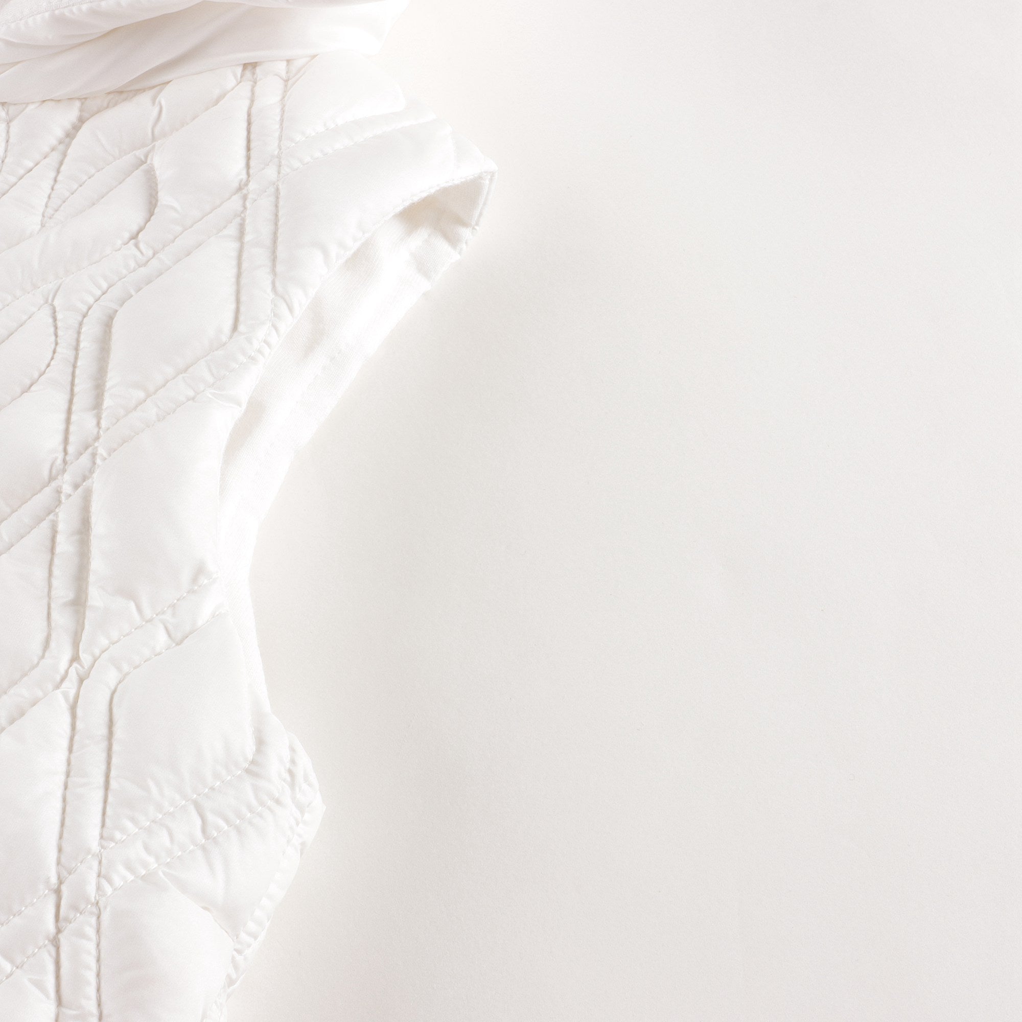 Baby Girls White "ENIS" Padded Down Gilet