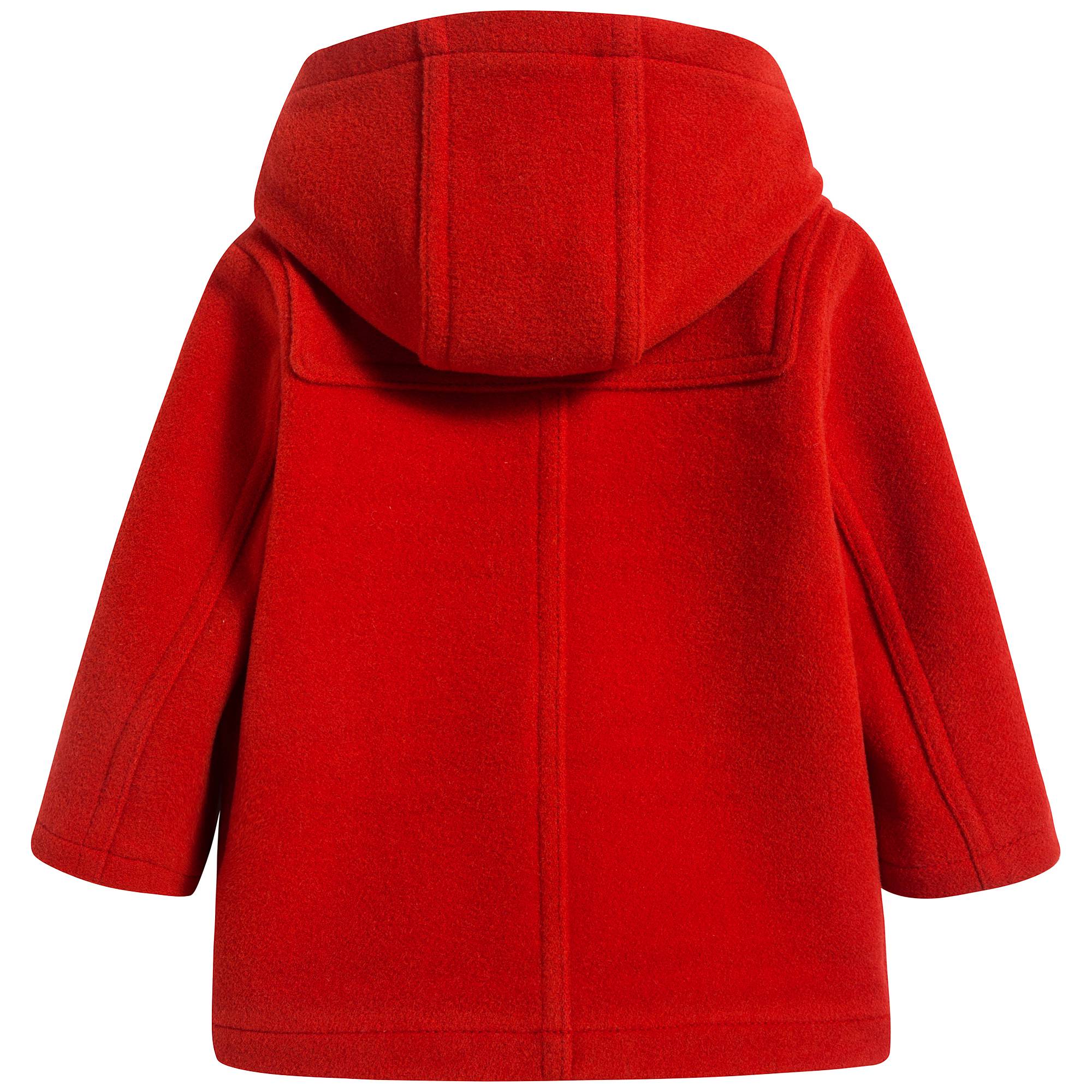 Baby Girls Orange Red Wool Coat