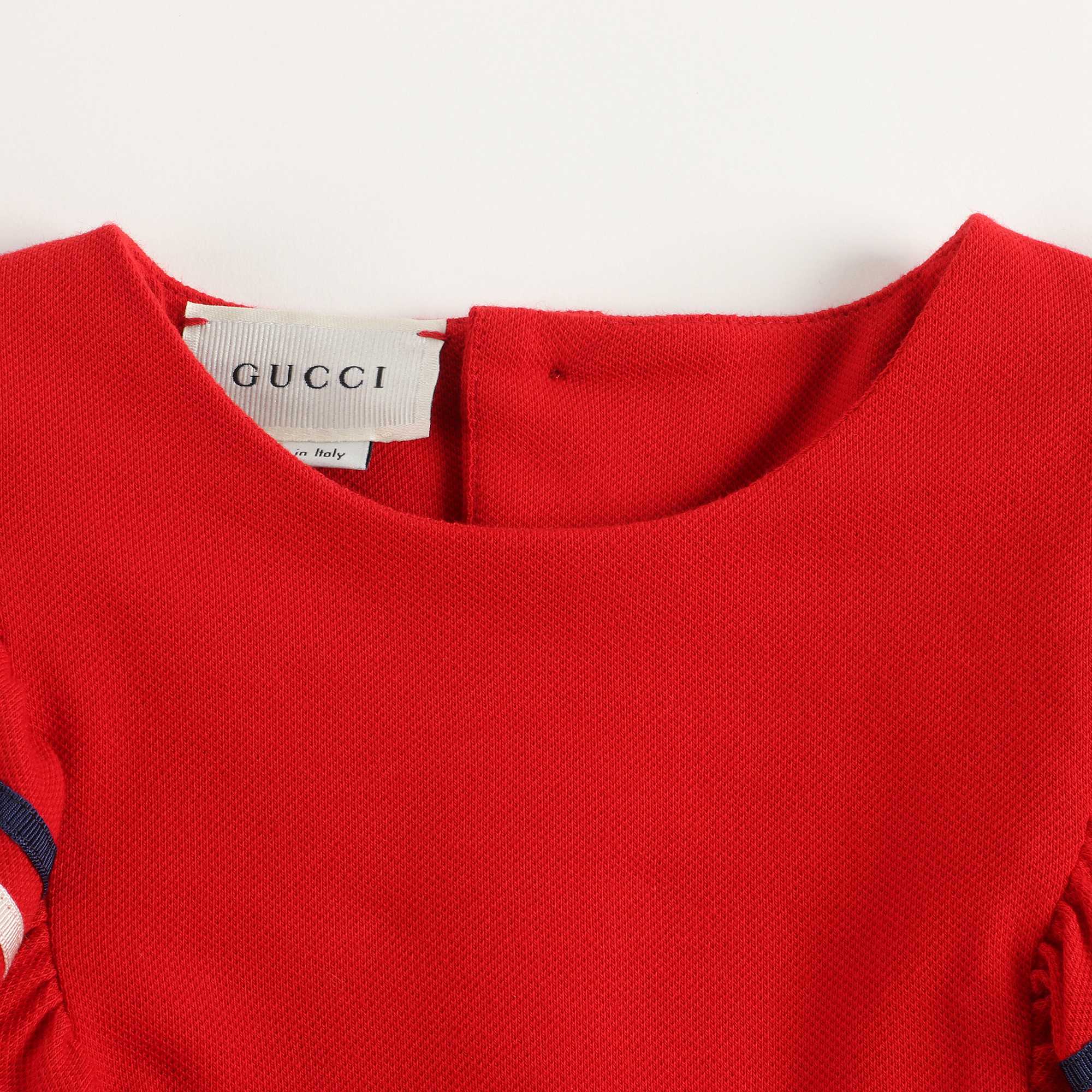 Baby Girls Red Cotton Dress