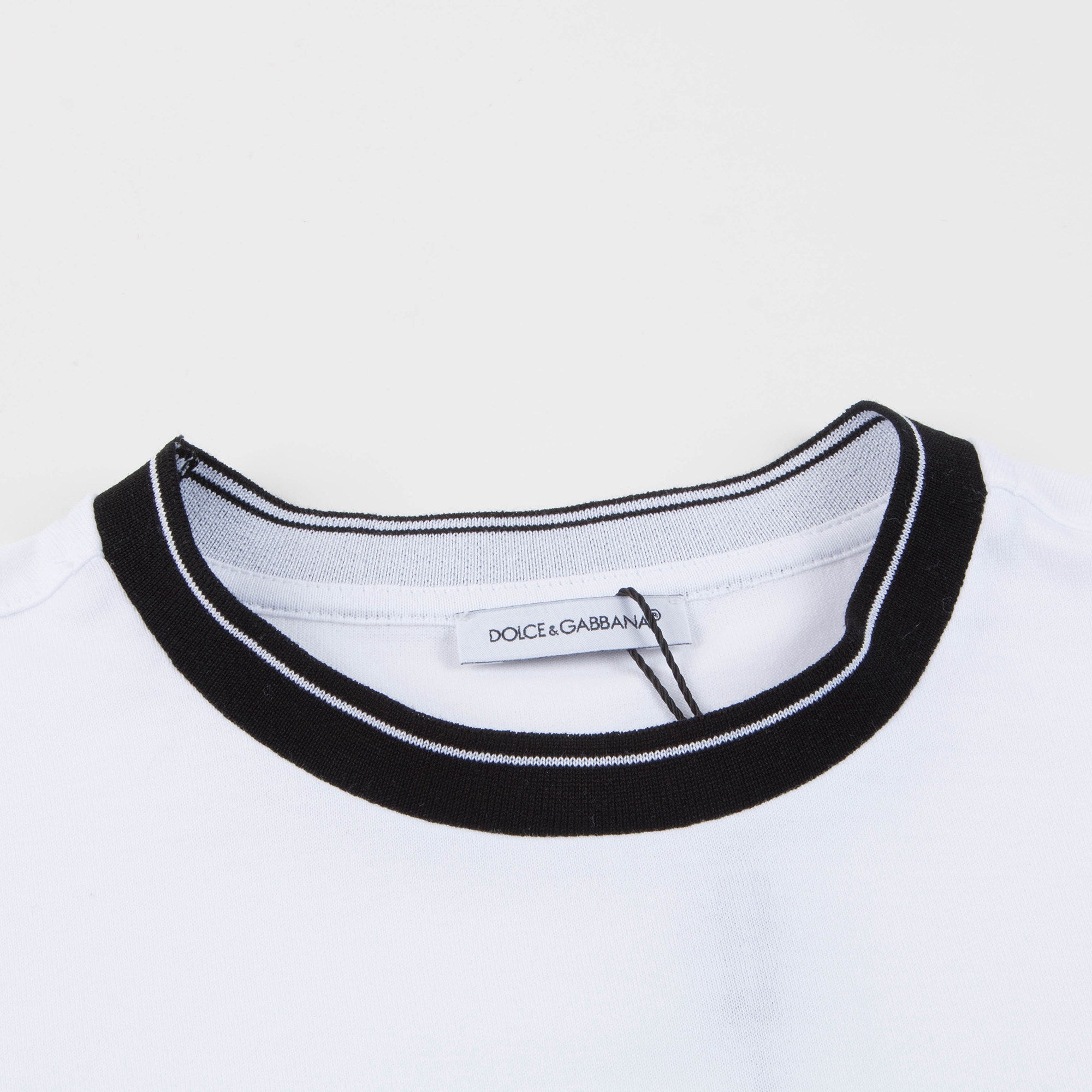 Boys White Logo Cotton T-shirt