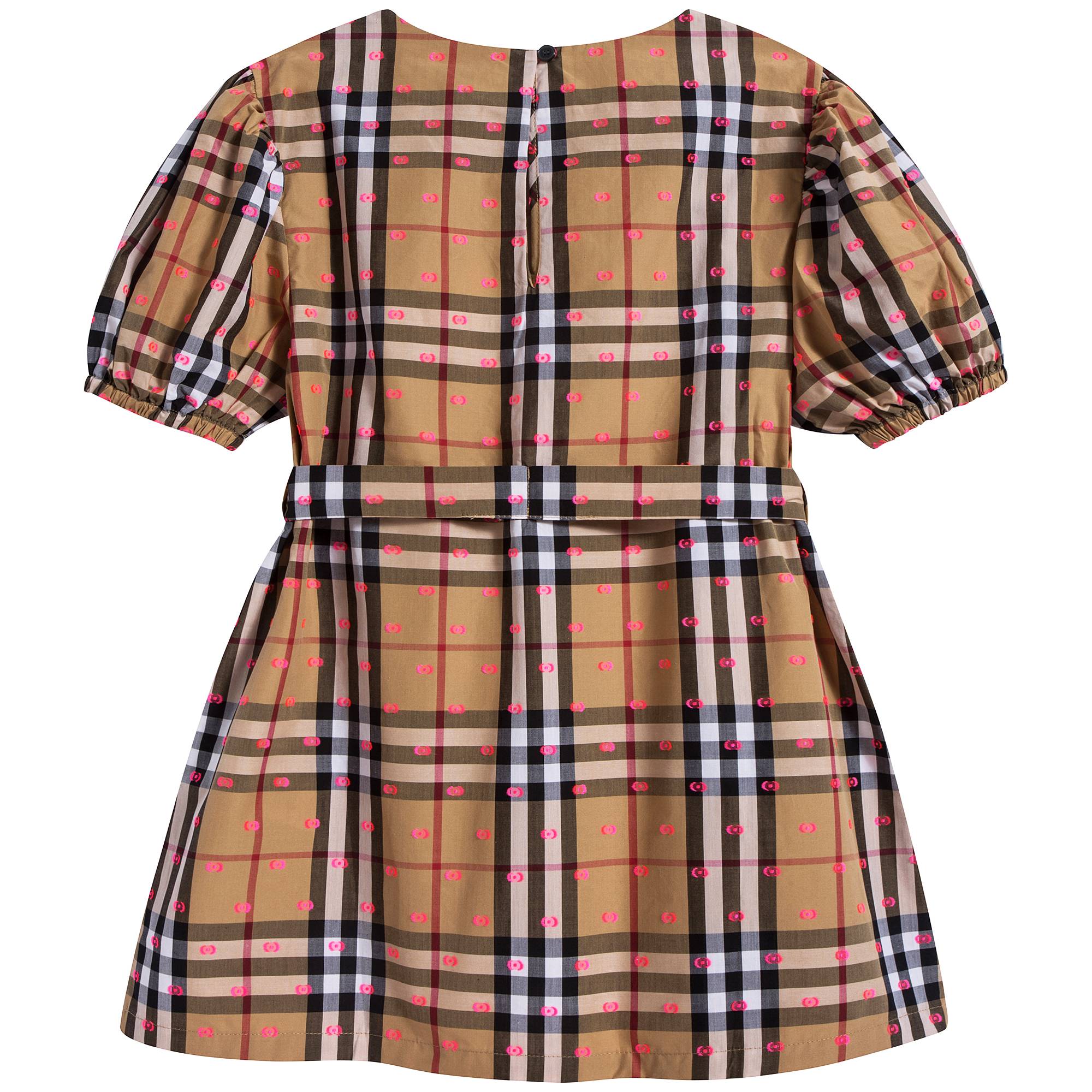 Girls Antique Yellow Cotton Dress