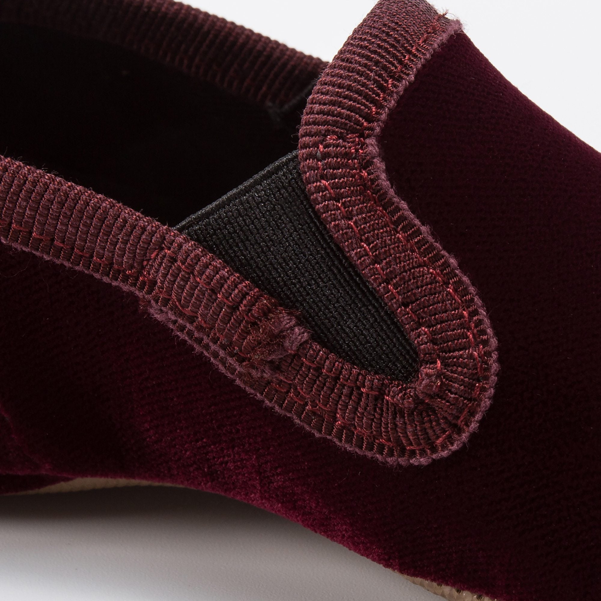 Girls Bordeaux Velluto Shoes