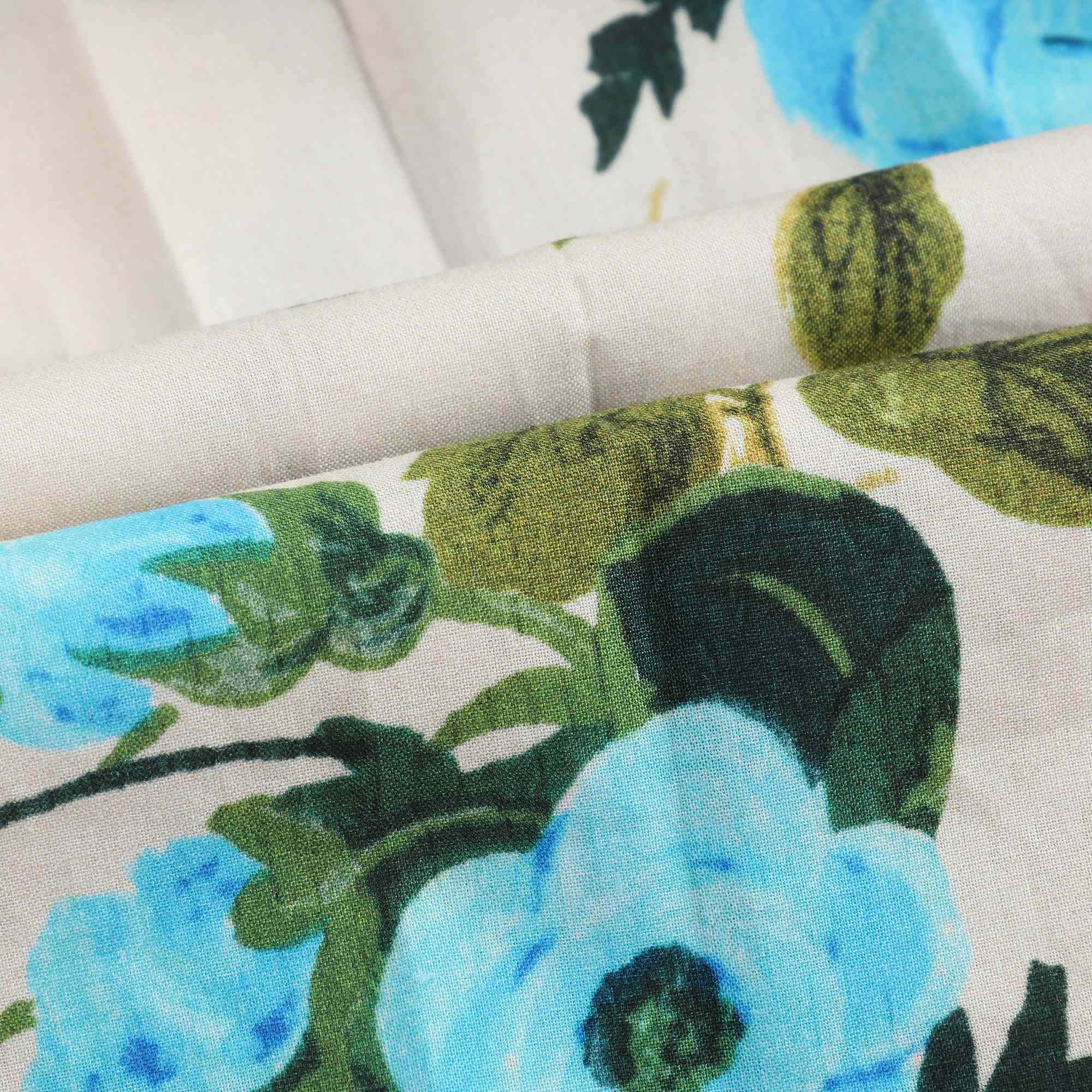 Baby Girls Blue & Ivory Dress
