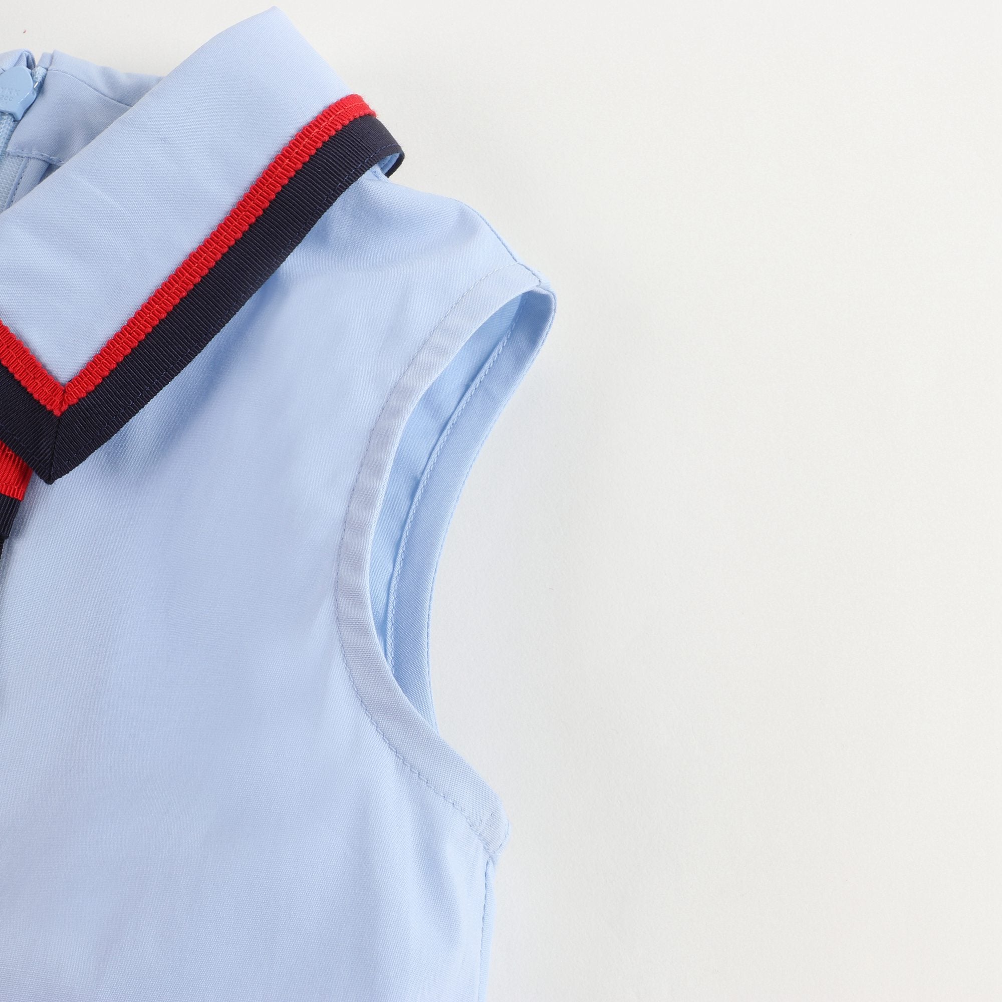 Girls Light Blue Bowknot Dress